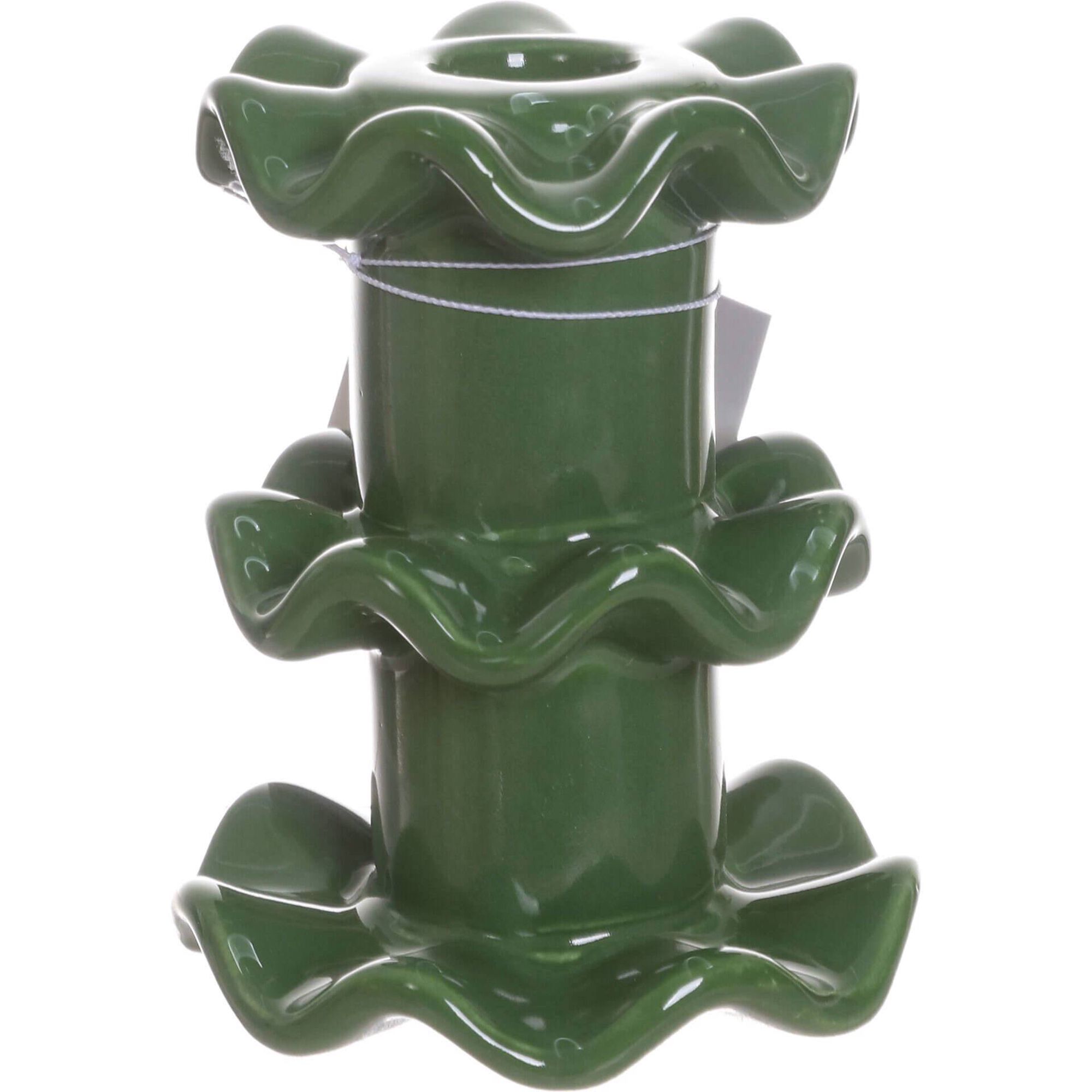Suporte Vela 10cm Verde Kasa