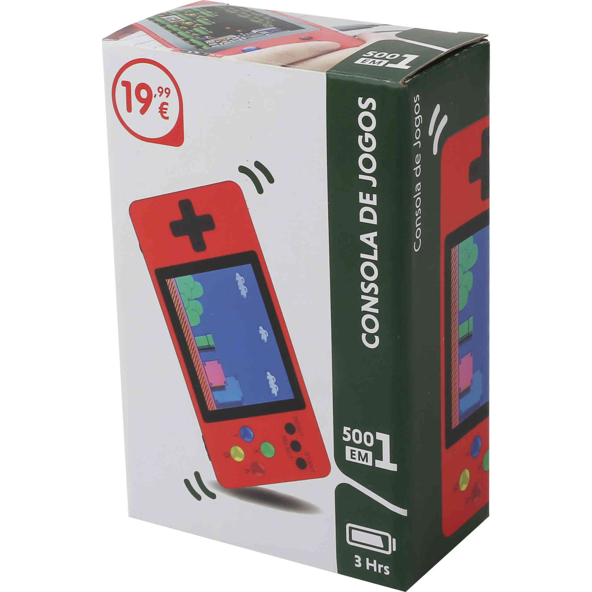 Consola Port&aacute;til Arcade Jogos 500 em 1 Bazar&atilde;o