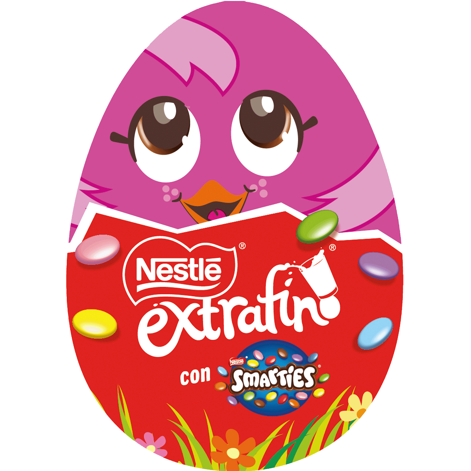 Ovo Chocolate de Leite Extrafino com Smarties