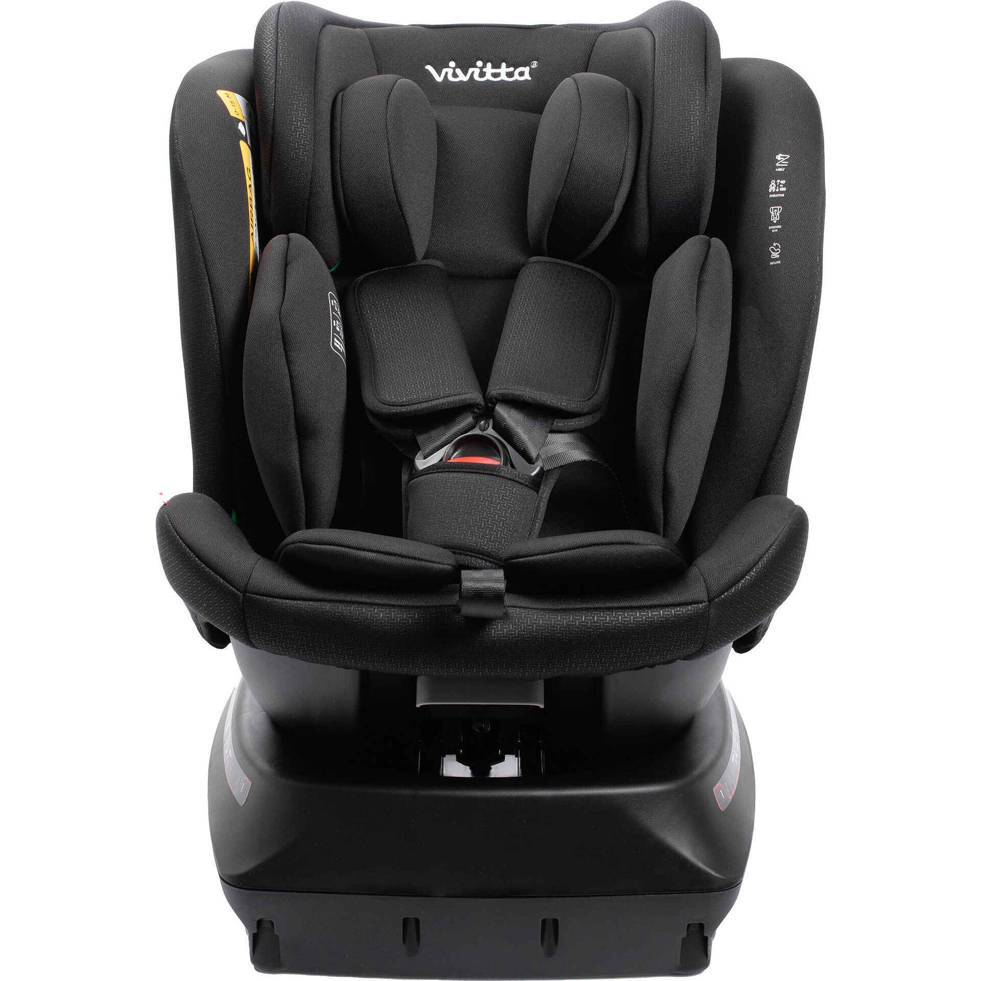 Cadeira Auto I-Size 40-150cm Rotativa Preta Sanna Ibelt Vivitta