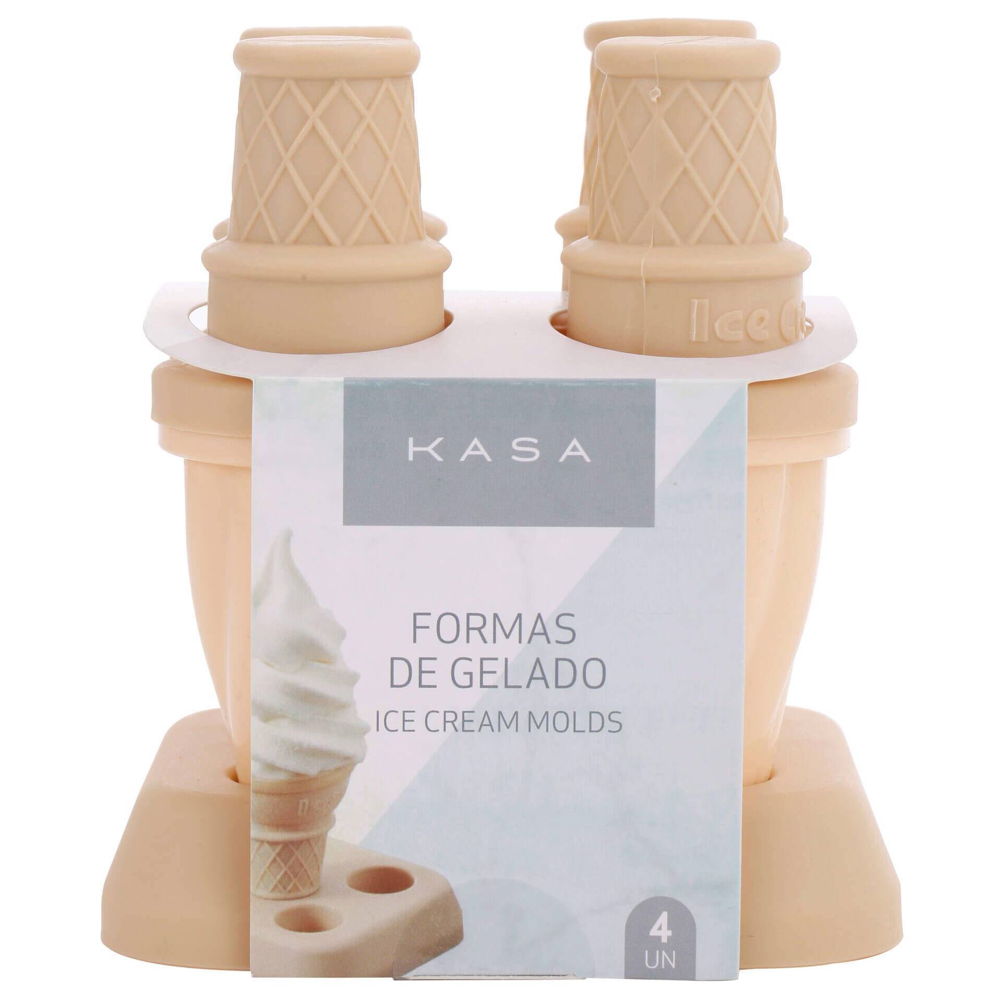 Conjunto 4 Formas Gelados Cream Kasa
