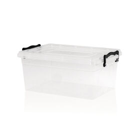 Caixa Arrumação com Lock Plástico 5,5L Transparente