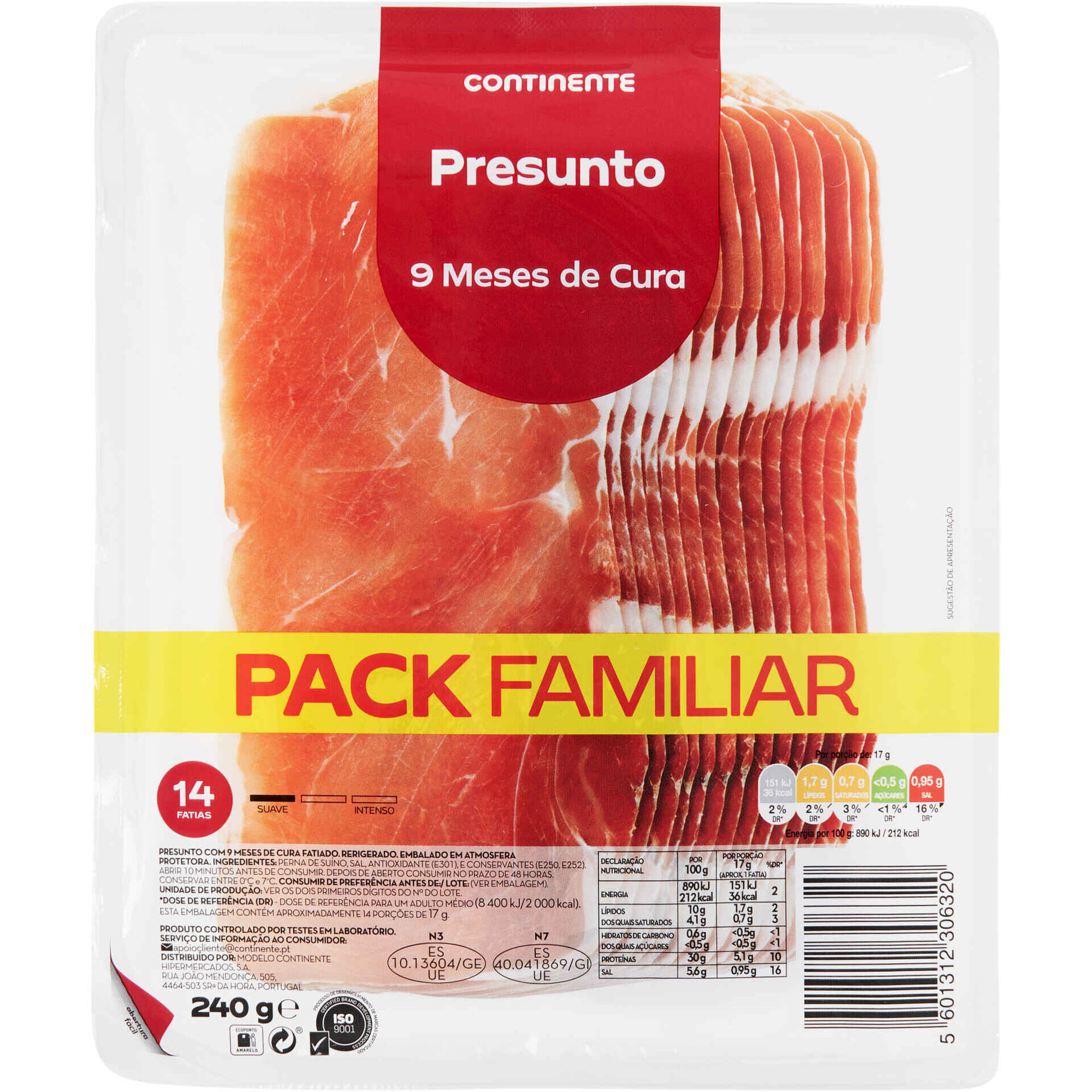 Presunto Fatiado 9 Meses de Cura Pack Familiar Continente