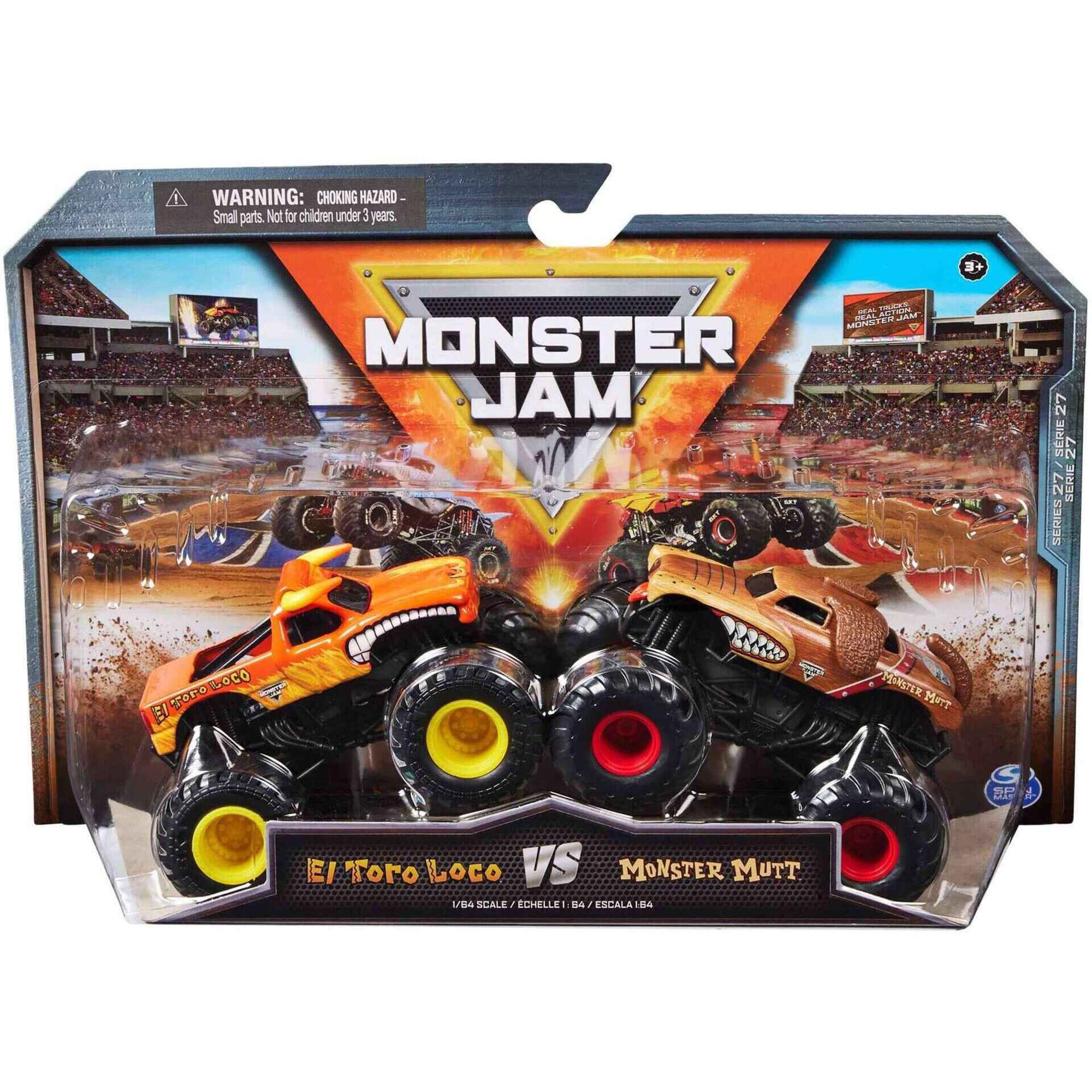 Monster Jam - Pack 2 Carros El Toro Loco 1:64
