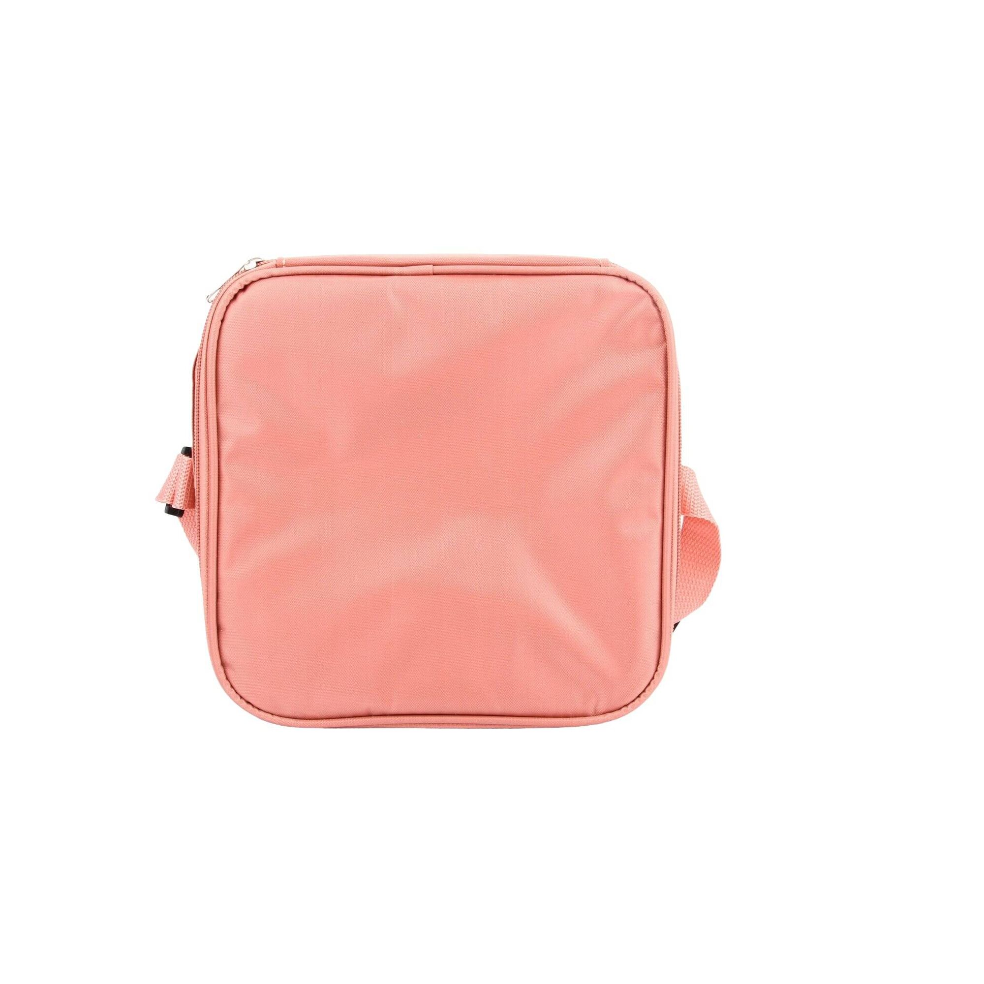 Conjunto Saco T&eacute;rmico Tiracolo e 3 Caixas Rosa 4 My Lunch Kasa