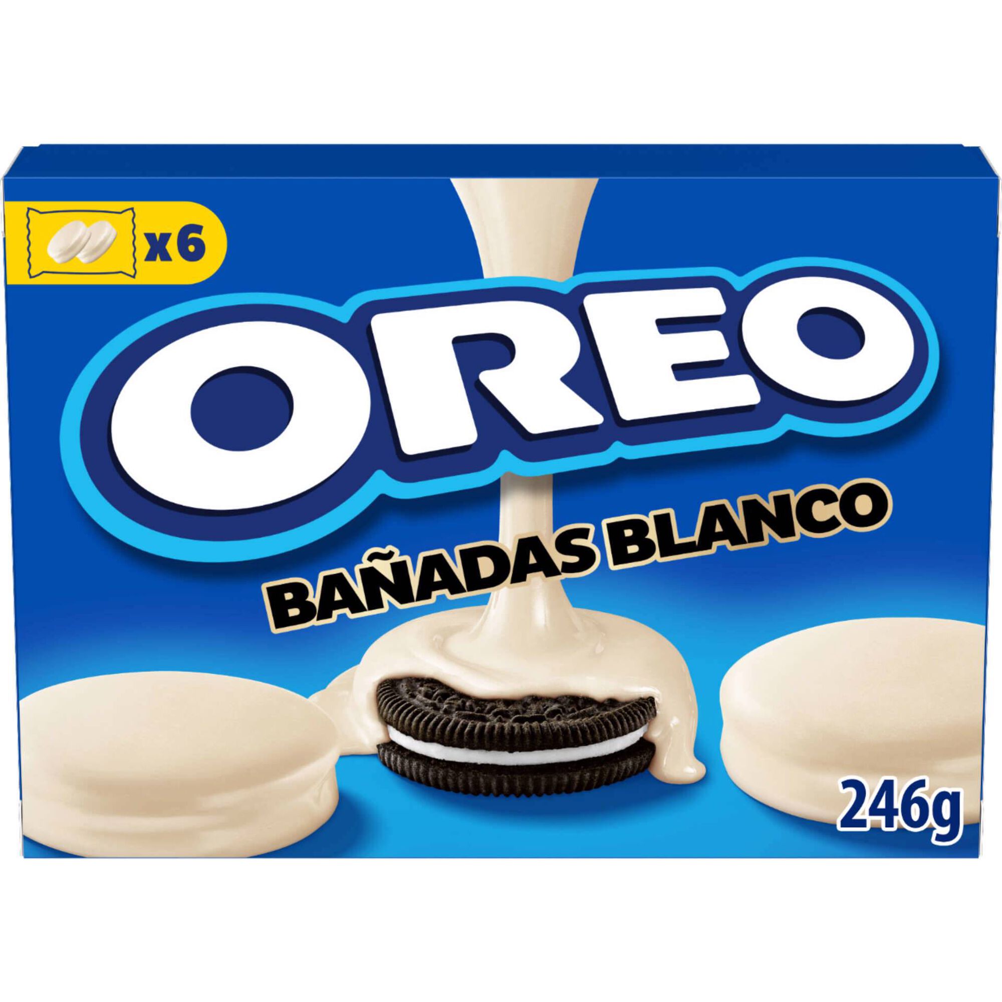 Bolachas Cobertas com Chocolate Branco Oreo