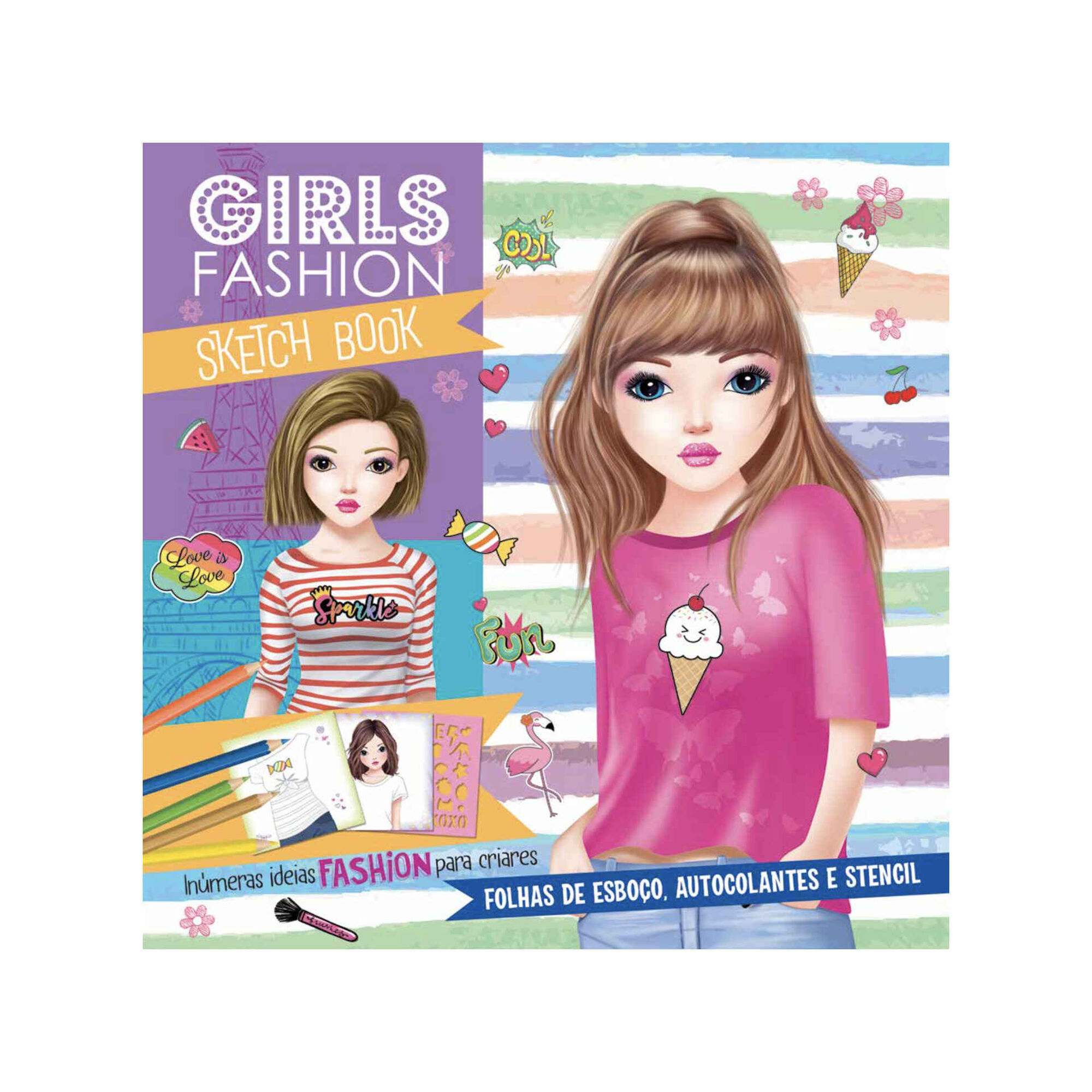 Girls Fashion Sketch Book