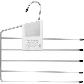 Cabide para Cal&ccedil;as 5 Suportes Metal Cinza Kasa