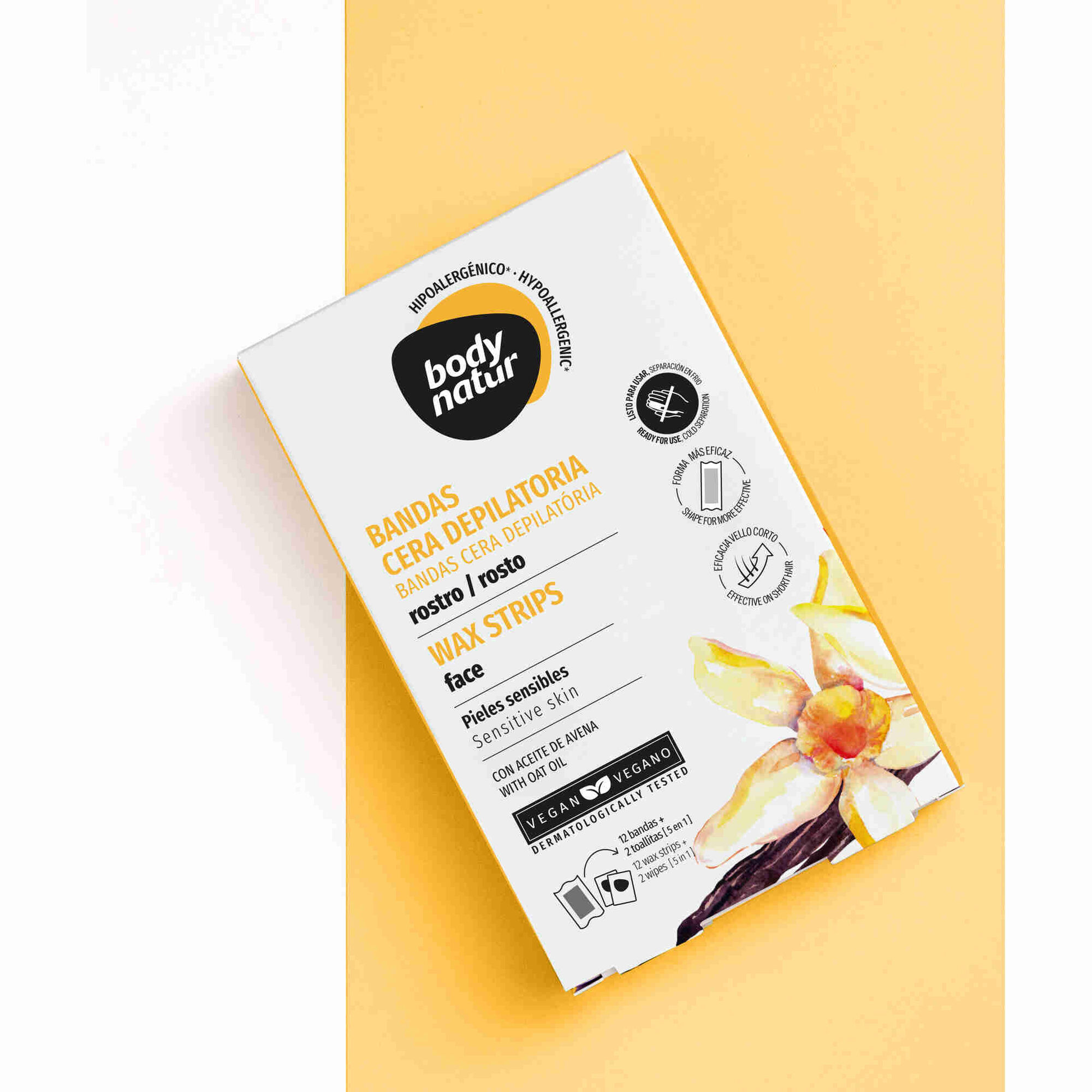 Bandas Depilatórias Cera Fria Faciais Pele Sensível