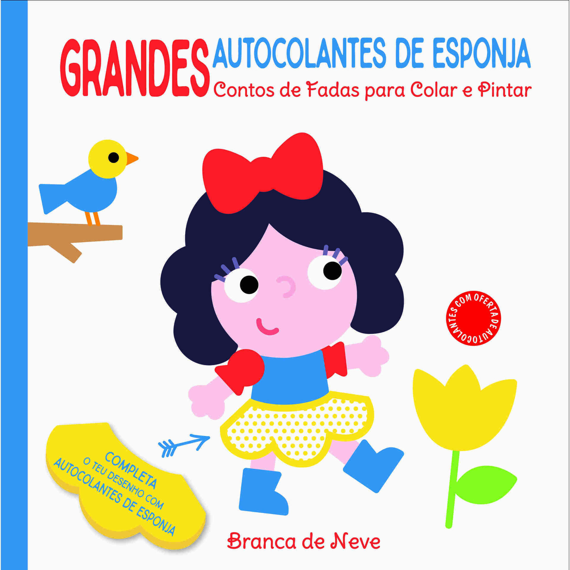 Grandes Autocolantes de Esponja - Branca de Neve