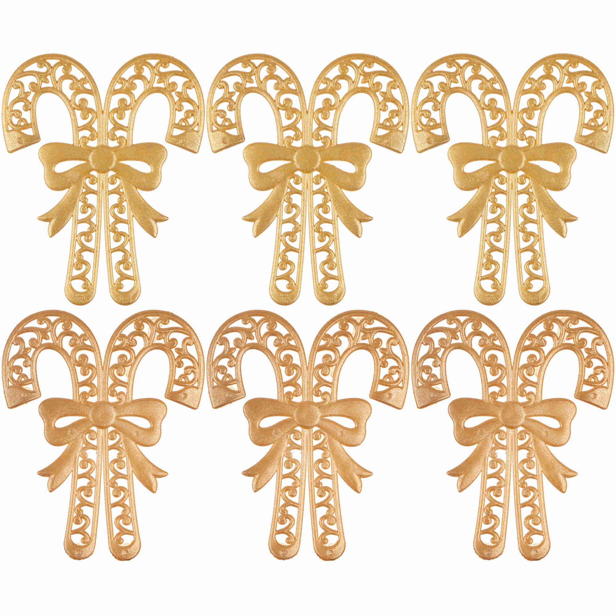 Conjunto 6 Bengalas Douradas