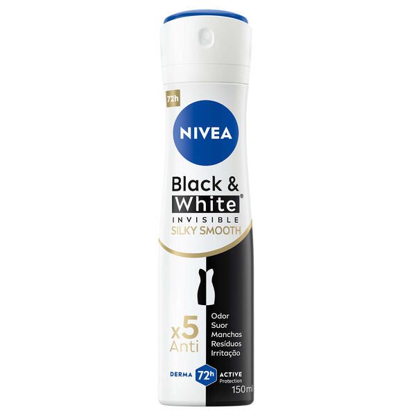 Desodorizante Black & White Silky Smooth Nivea