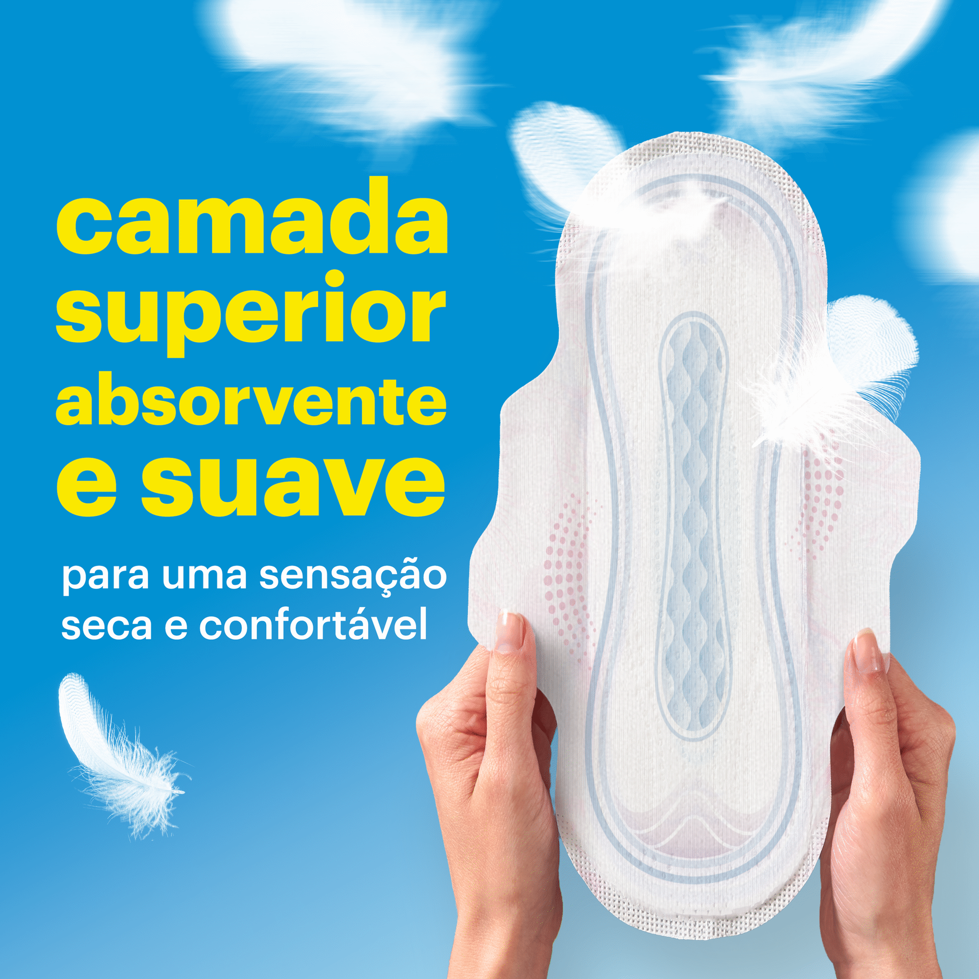 Pensos Higi&eacute;nicos Cottonlike Normal com Abas Evax