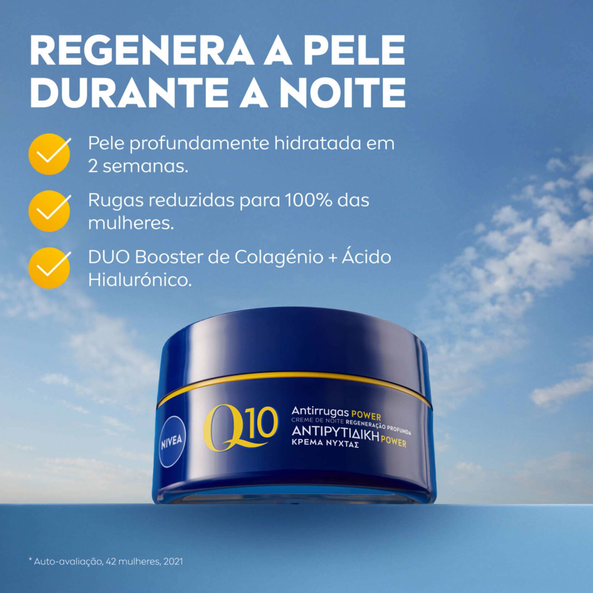 Creme de Rosto Noite Q10 Power Antirrugas e Firmeza