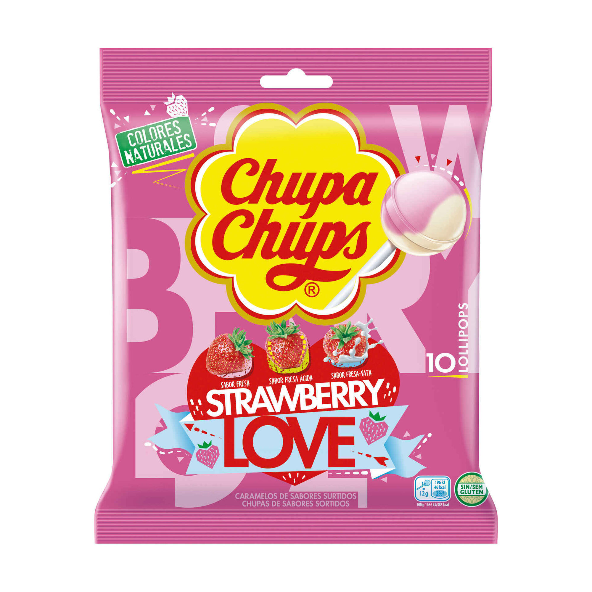 Chupa de Morango Lovers sem Glúten