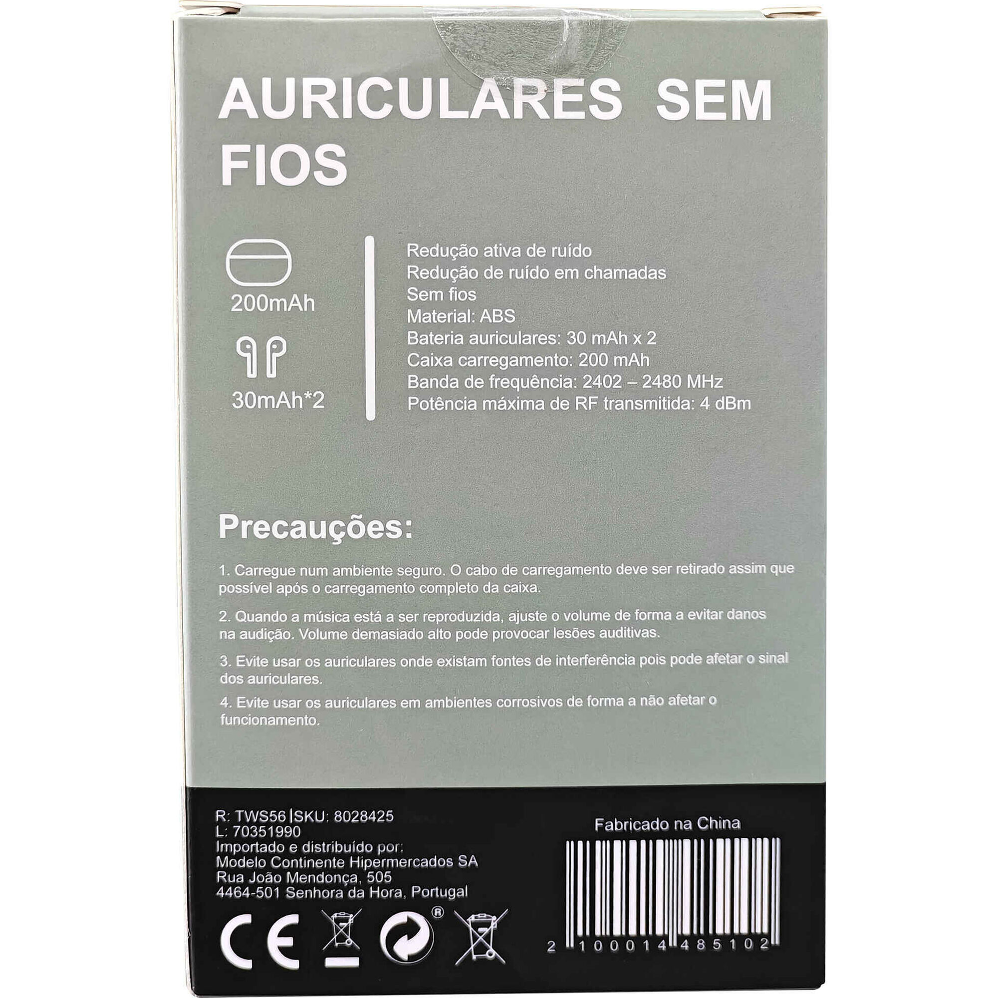 Auriculares sem Fios Fusion Verde Bazar&atilde;o