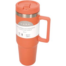 Caneca T&eacute;rmica 900ml Coral Kasa
