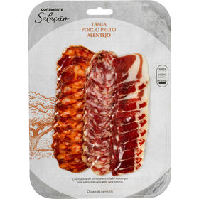 T&aacute;bua Paio, Salsich&atilde;o e Paleta de Porco Preto Continente Sele&ccedil;&atilde;o