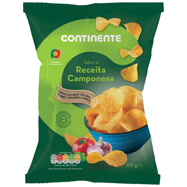 Batata Frita Lisa Sabor Camponesa Continente