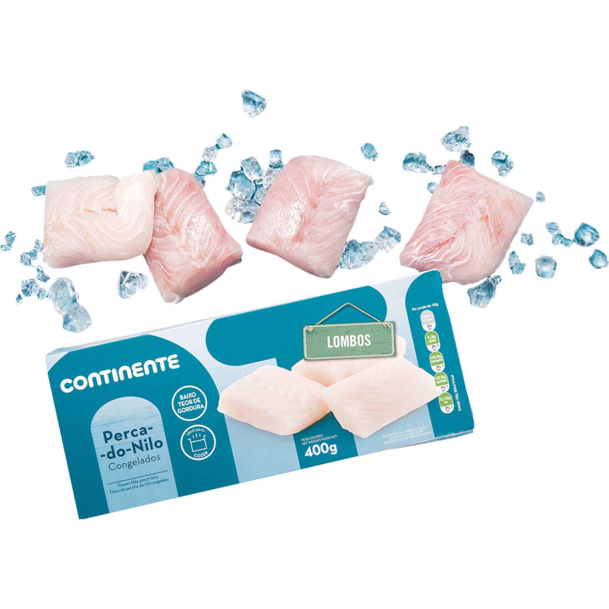 Lombos de Perca do Nilo Congelada Continente