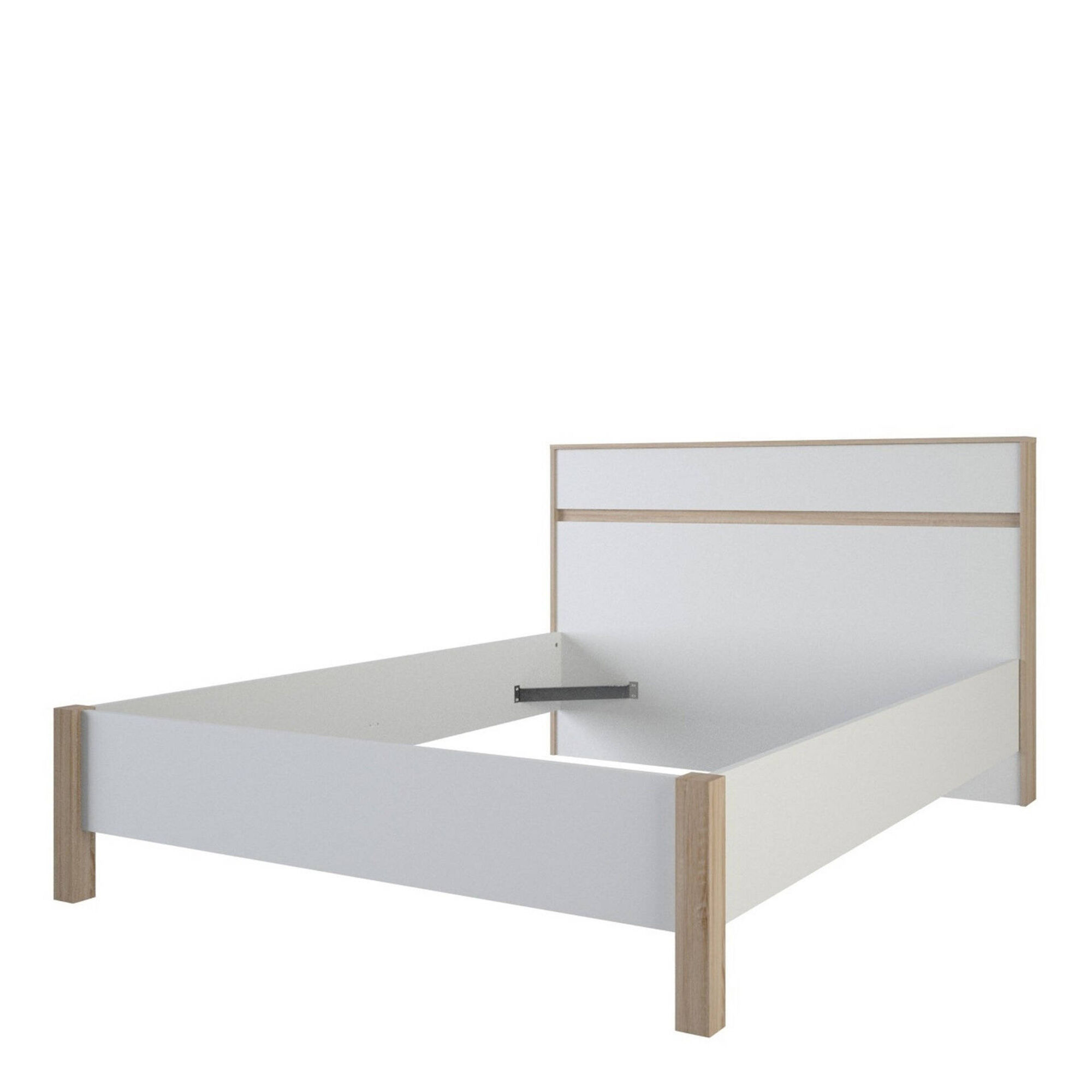 Cama Casal 140x190cm Branco Selena