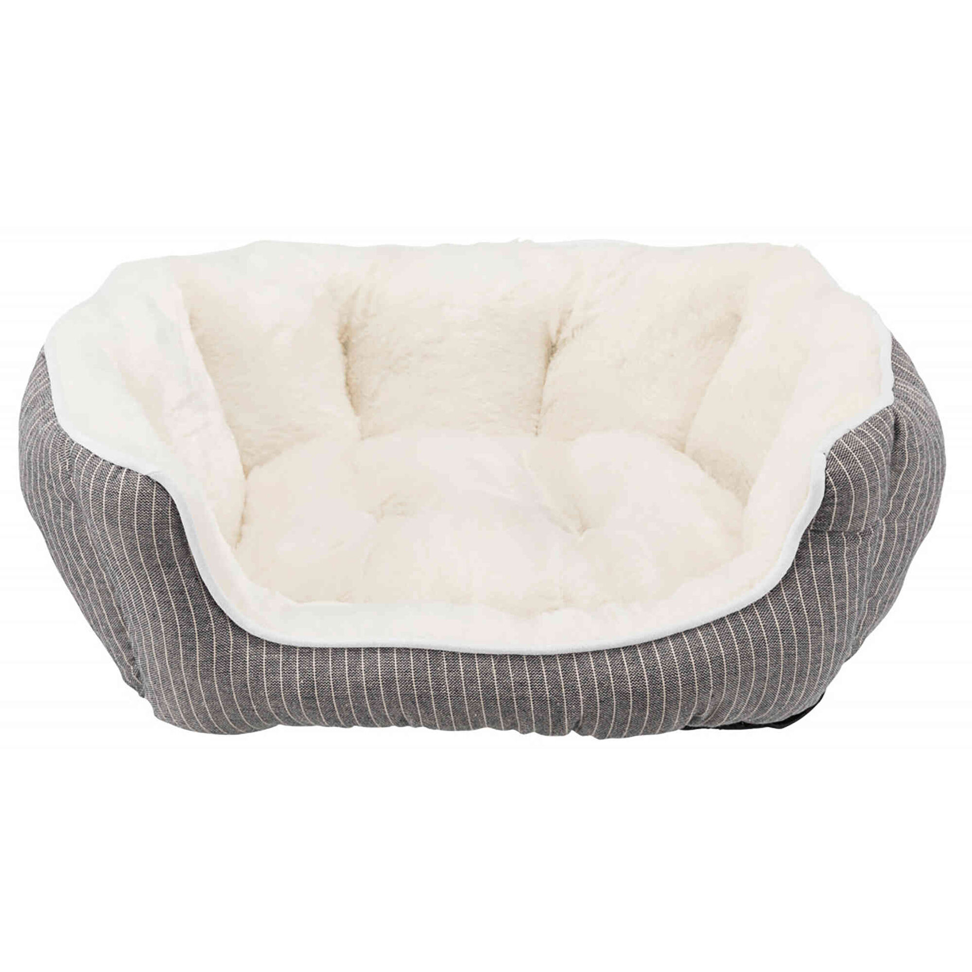 Cama Davin Cinza e Creme 60x45cm Cama Davin Cinza e Creme 60x45cm