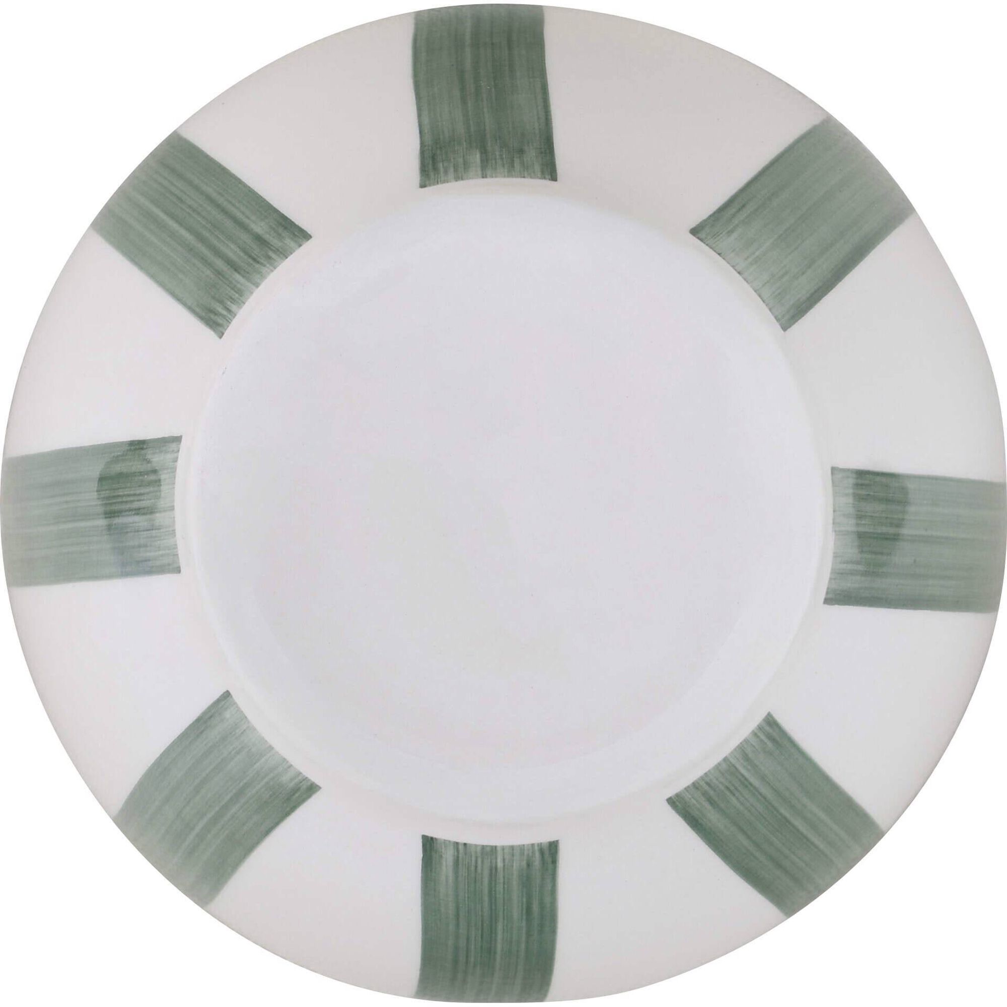 Prato Sopa Riscas Irregulares Verde Kasa