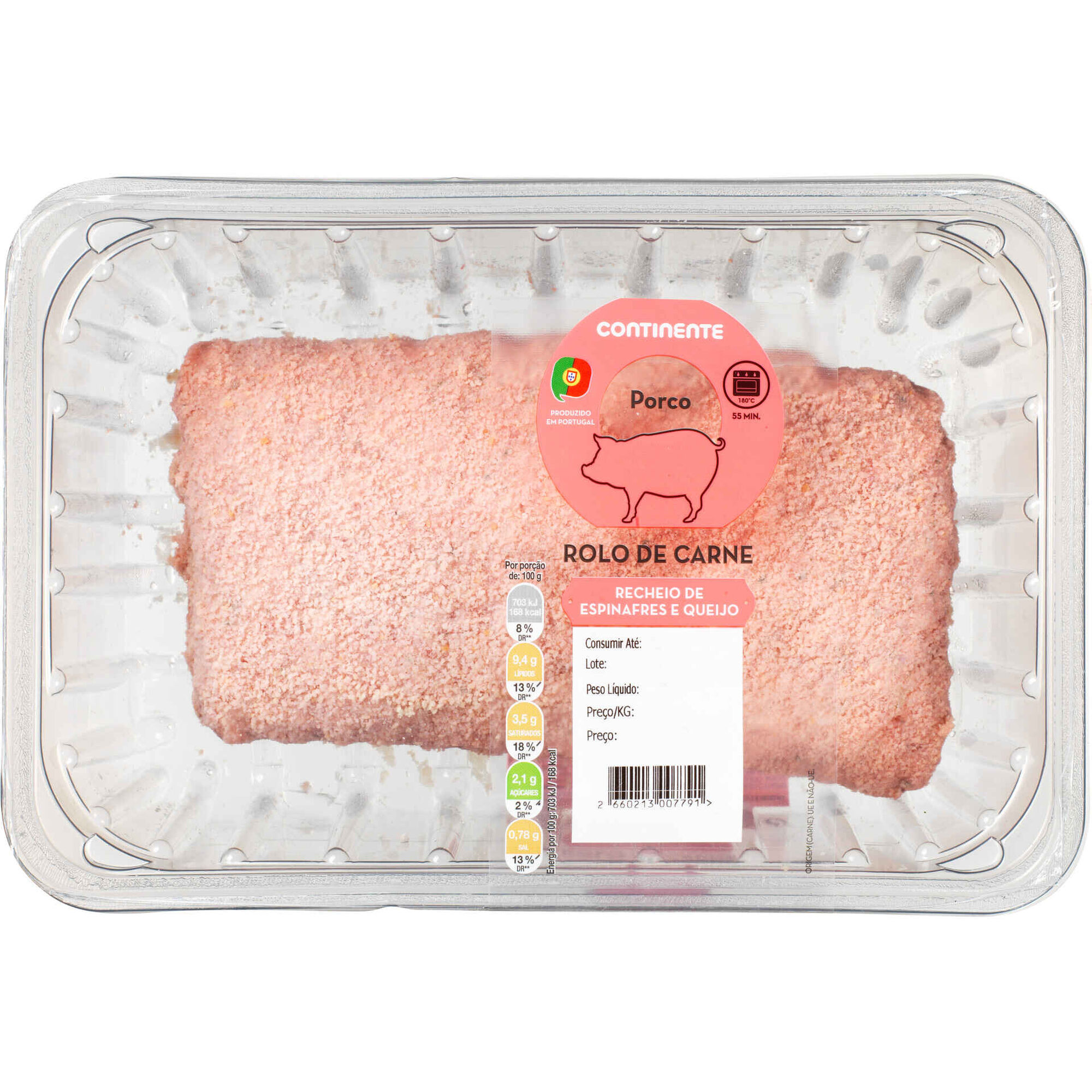 Rolo de Carne de Porco com Espinafres e Queijo Rolo de Carne de Porco com Espinafres e Queijo