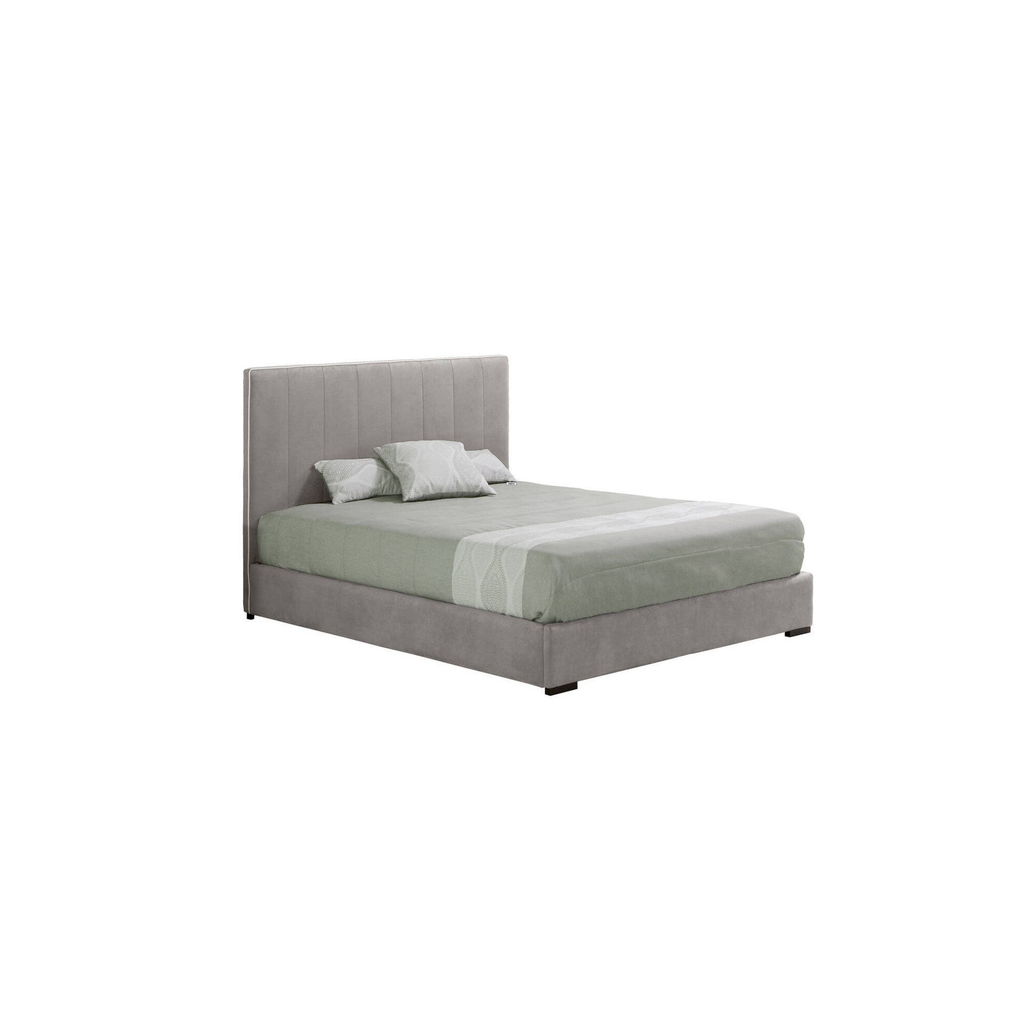 Cama Estofada 140x195 Cinza Taylor Cama Estofada 140x195 Cinza Taylor