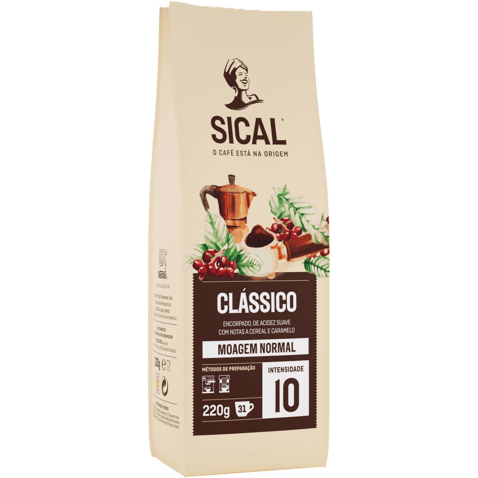 Caf&eacute; Mo&iacute;do Moagem Normal Cl&aacute;ssico Int 10 Sical