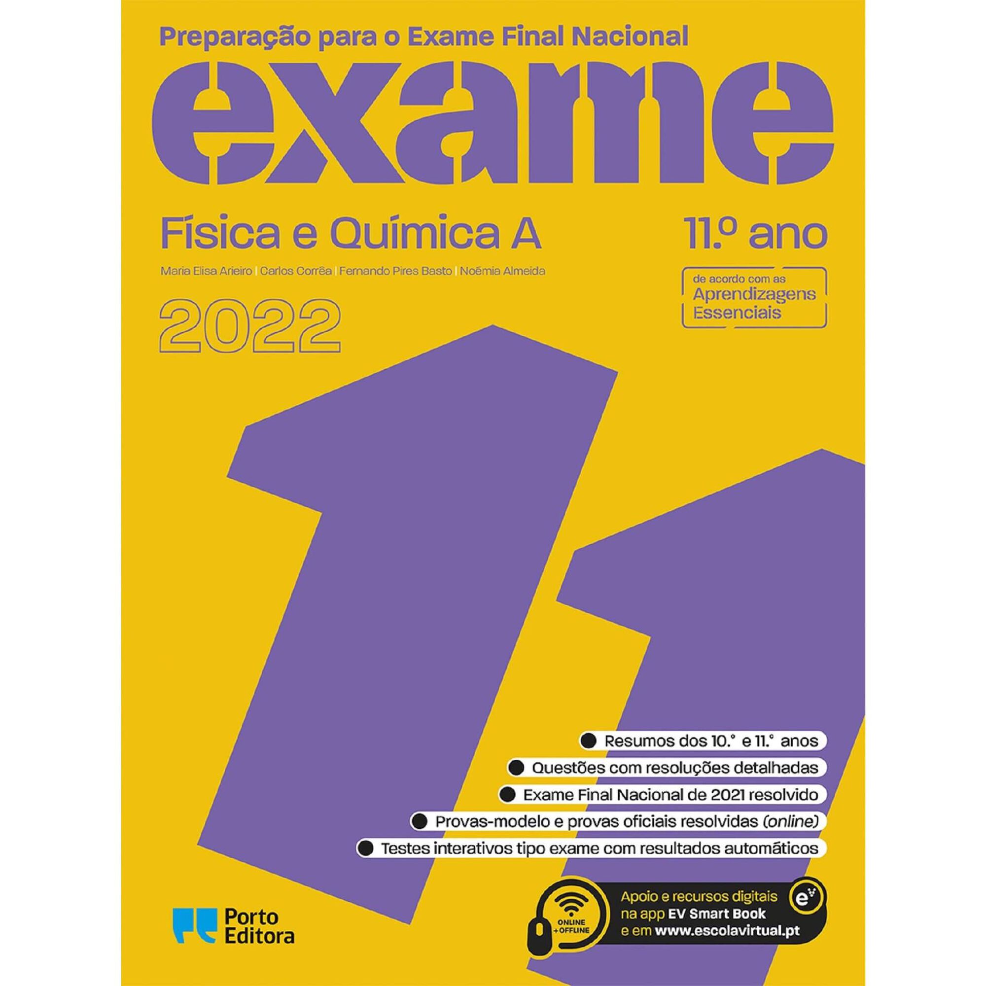 Preparação Para o Exame Final Nacional 2022 - Física e Química A - 11º Ano Preparação Para o Exame Final Nacional 2022 - Física e Química A - 11º Ano