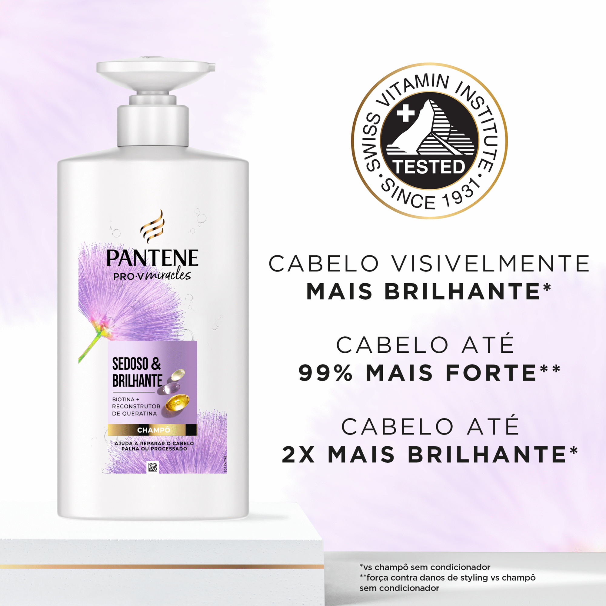 Champ&ocirc; Pro-V Miracles Sedoso e Brilhante Pantene