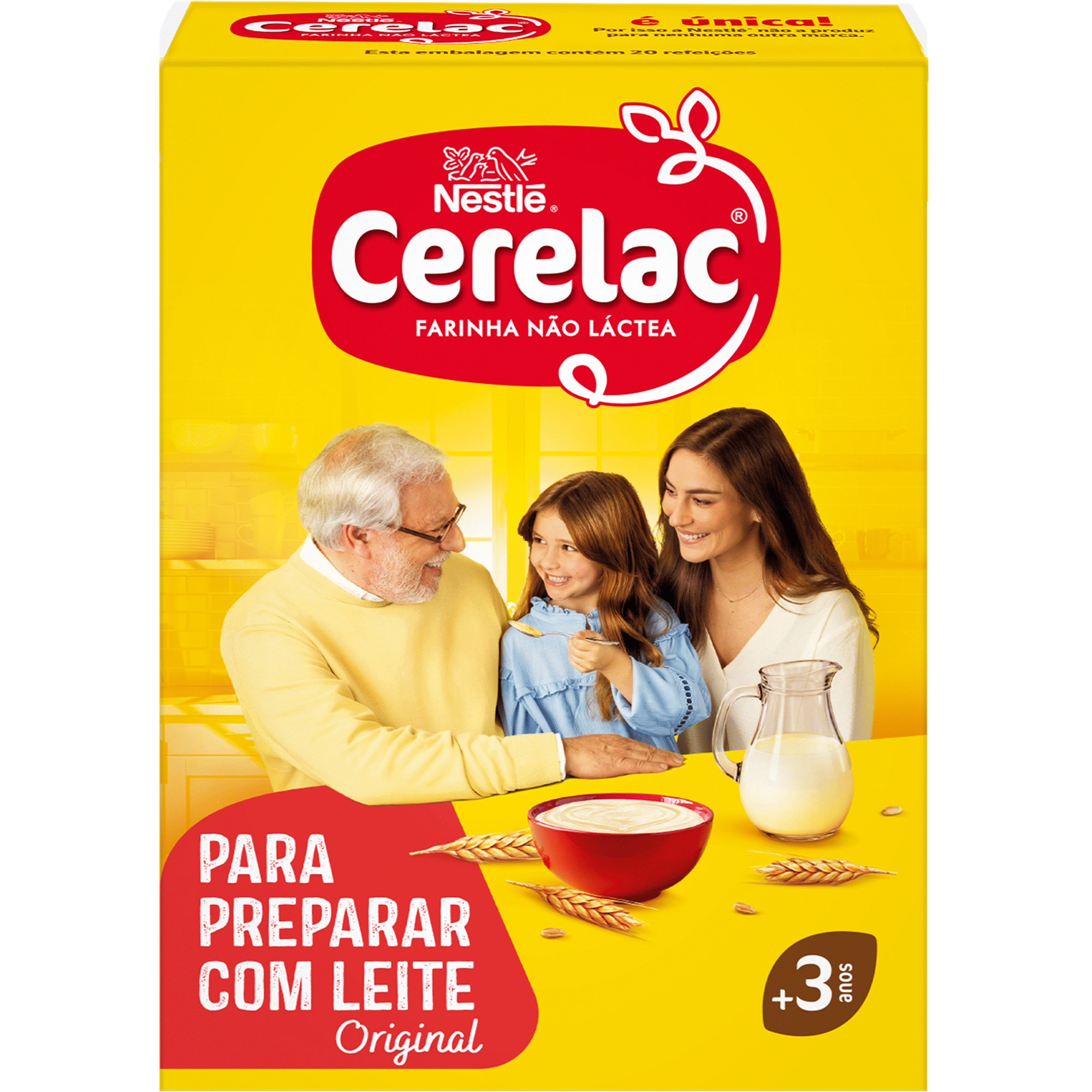 Papa Infantil para Preparar com Leite +3A Cerelac