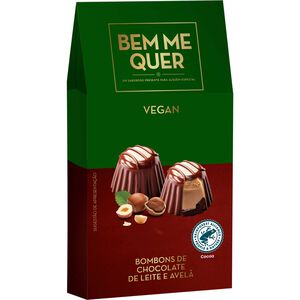 Bombons de Chocolate de Leite e Avelã Vegan Bem Me Quer