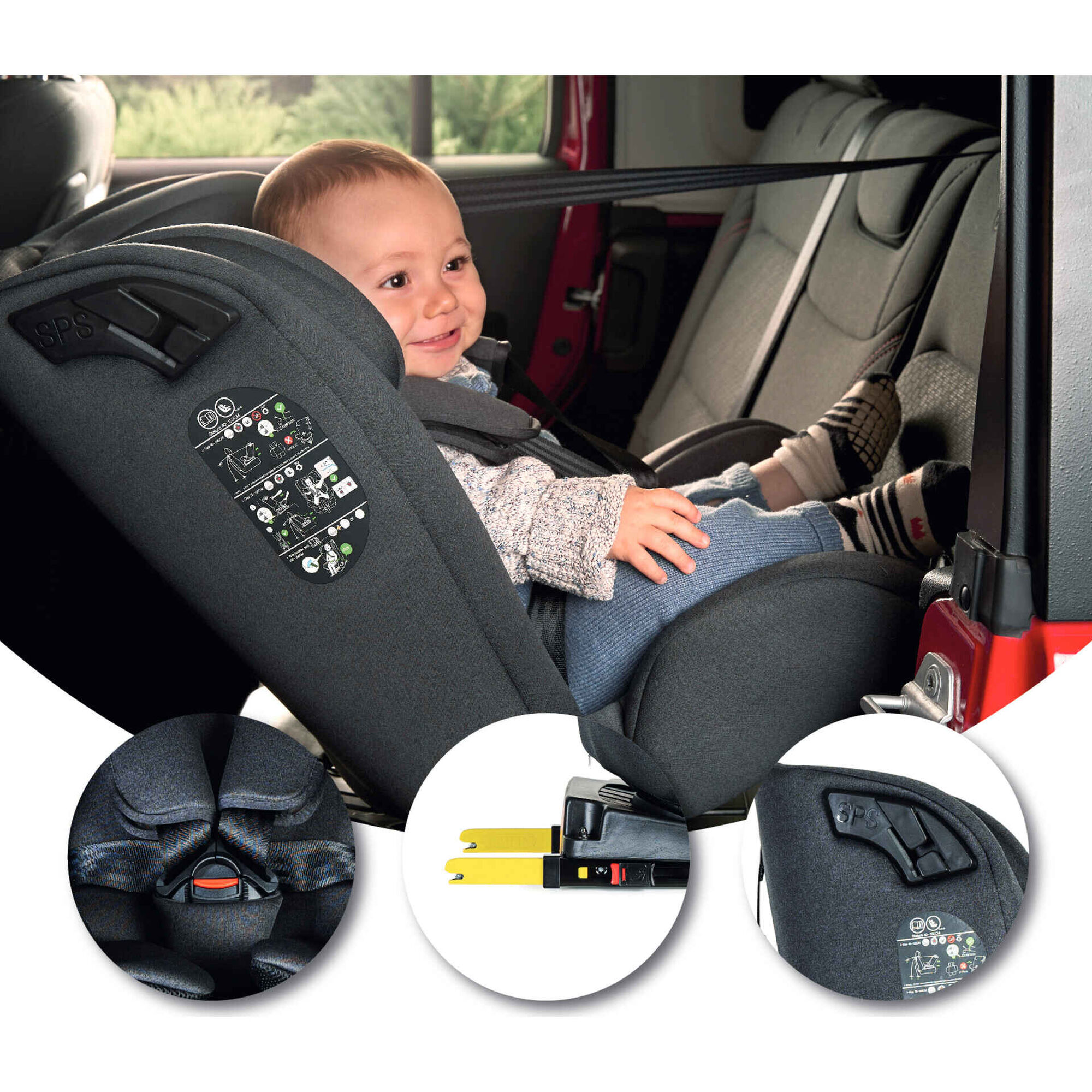 Cadeira Auto I-Size 40-150cm Isofix Rotativa Corfú