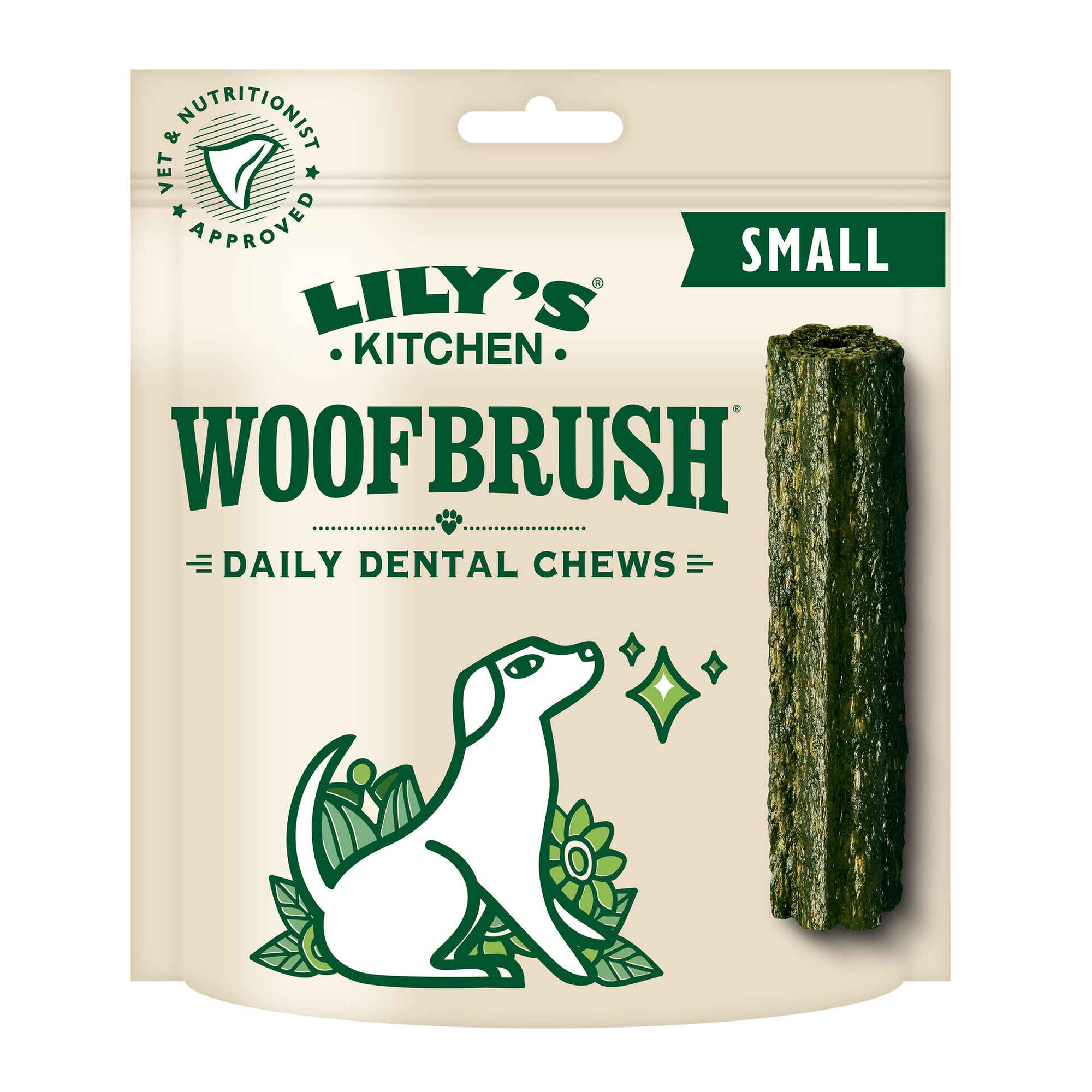 Snack para C&atilde;o Adulto Mini Woofbrush Dental Chew Lily's Kitchen