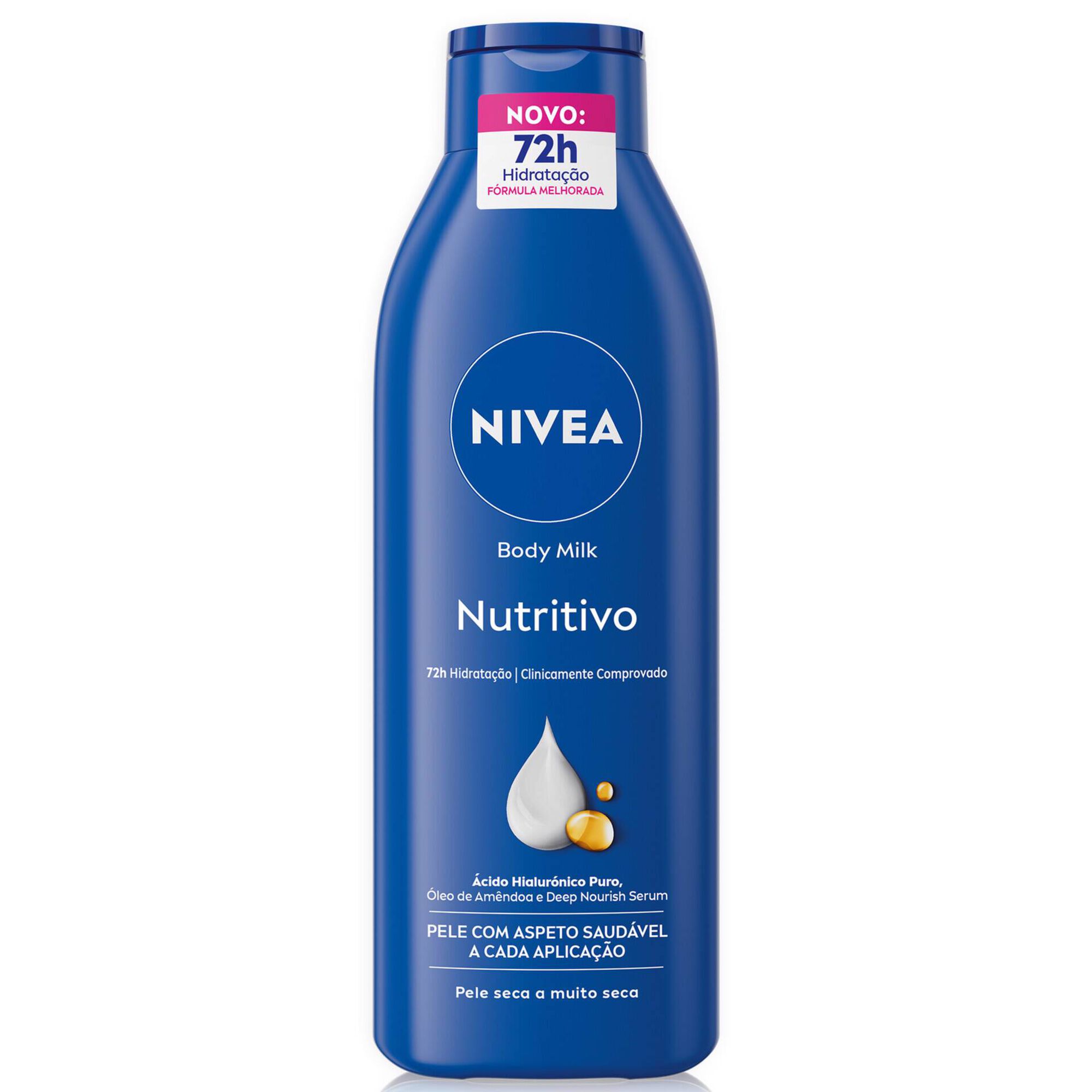 Creme Corpo Body Milk Hidratante Nutritivo Nivea