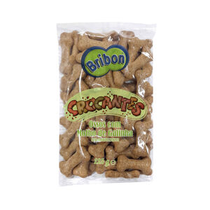 Snack para Cão Ossos com Molho de Galinha Crocantes Bribon