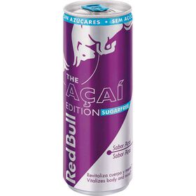 Bebida Energ&eacute;tica em Lata Gaseificada A&ccedil;a&iacute; Red Bull