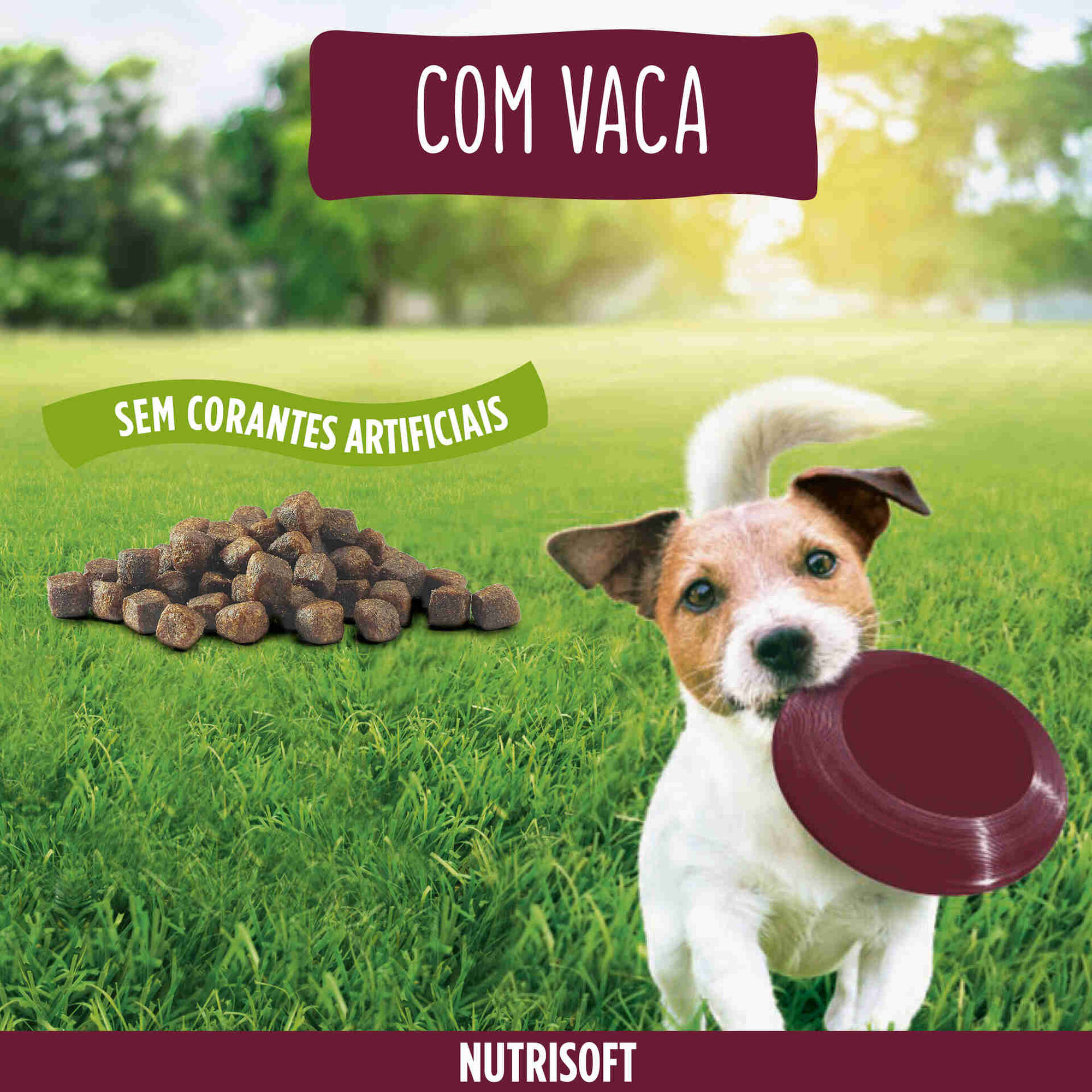 Ra&ccedil;&atilde;o para C&atilde;o Adulto Mini Menu Nutrisoft Vaca Purina Friskies