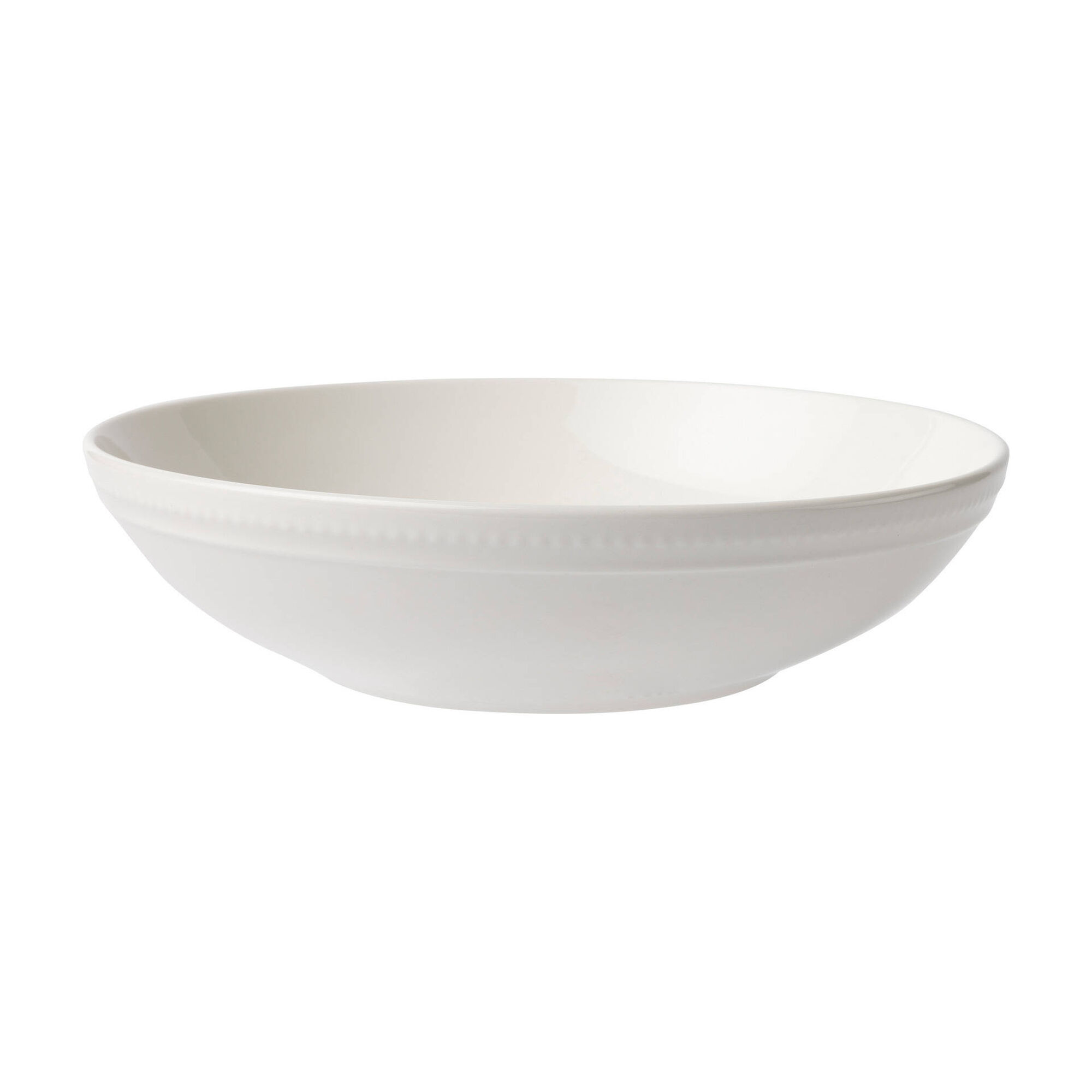 Prato Sopa 23cm Picotado Branco