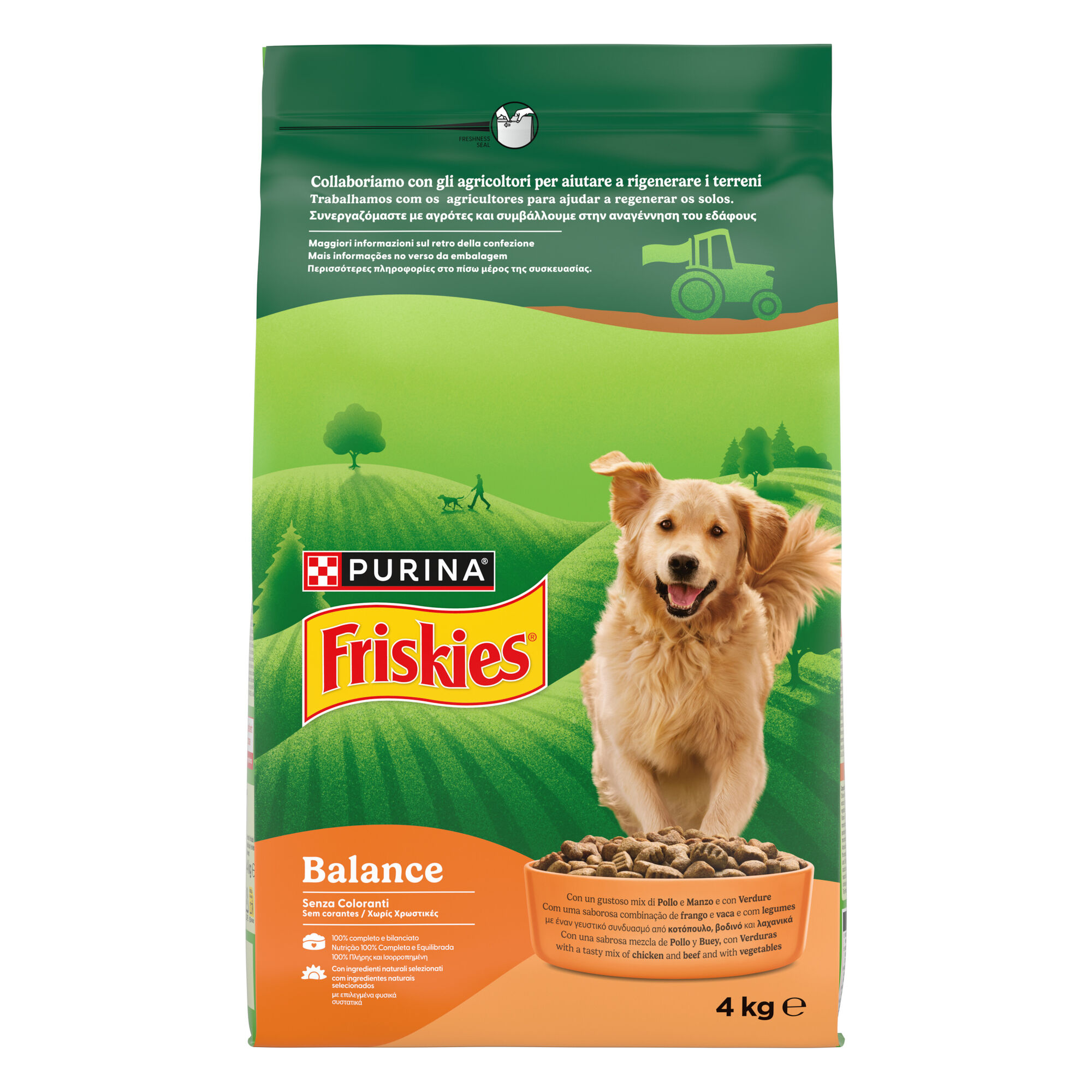 Ra&ccedil;&atilde;o para C&atilde;o Adulto Balance Frango e Legumes Purina Friskies
