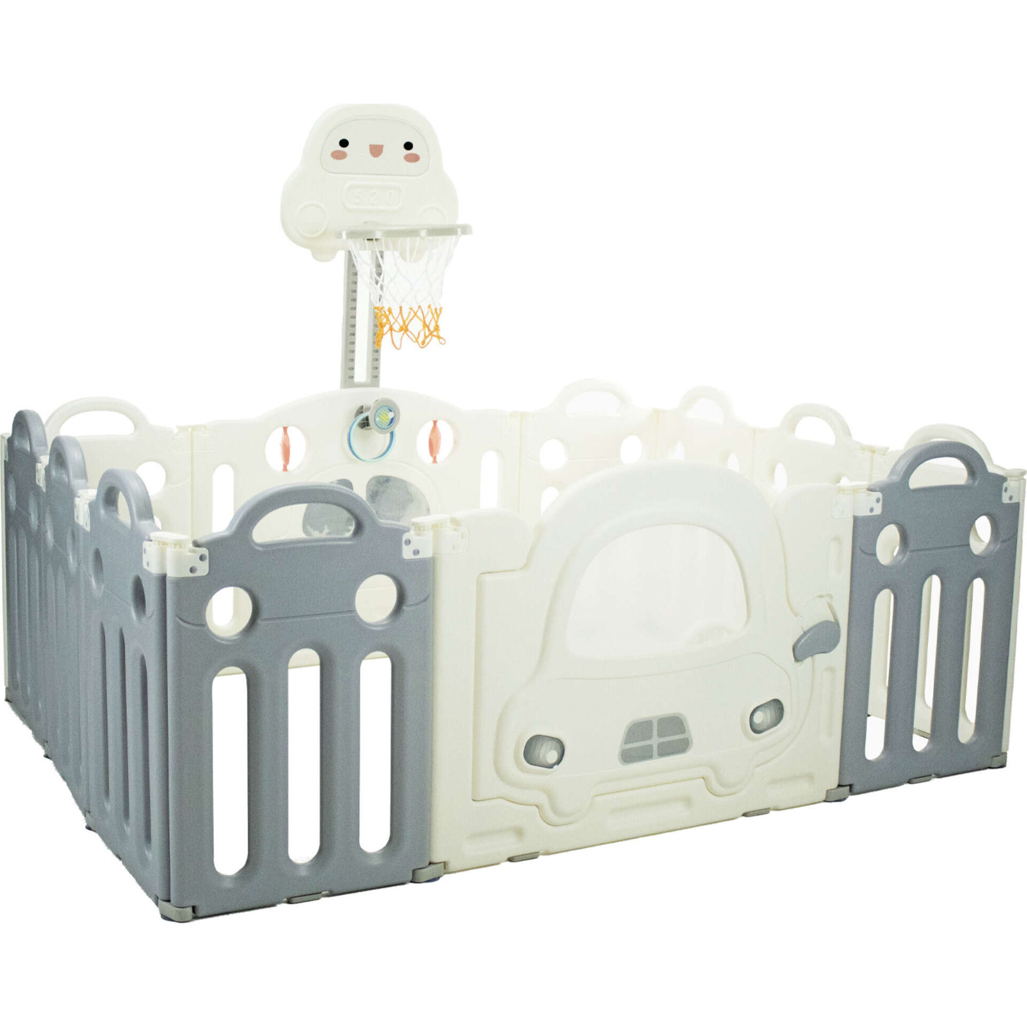 Parque Quadrado Bege Montessori