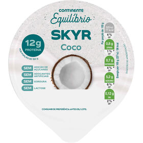 Iogurte Skyr Coco Continente Equil&iacute;brio