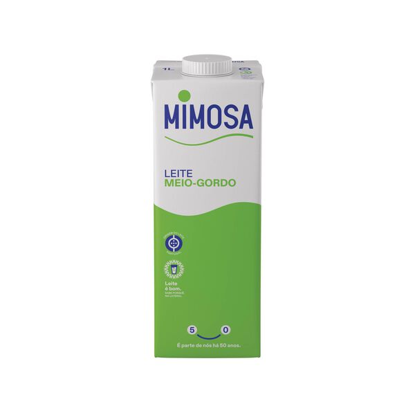 Leite UHT Meio Gordo Mimosa