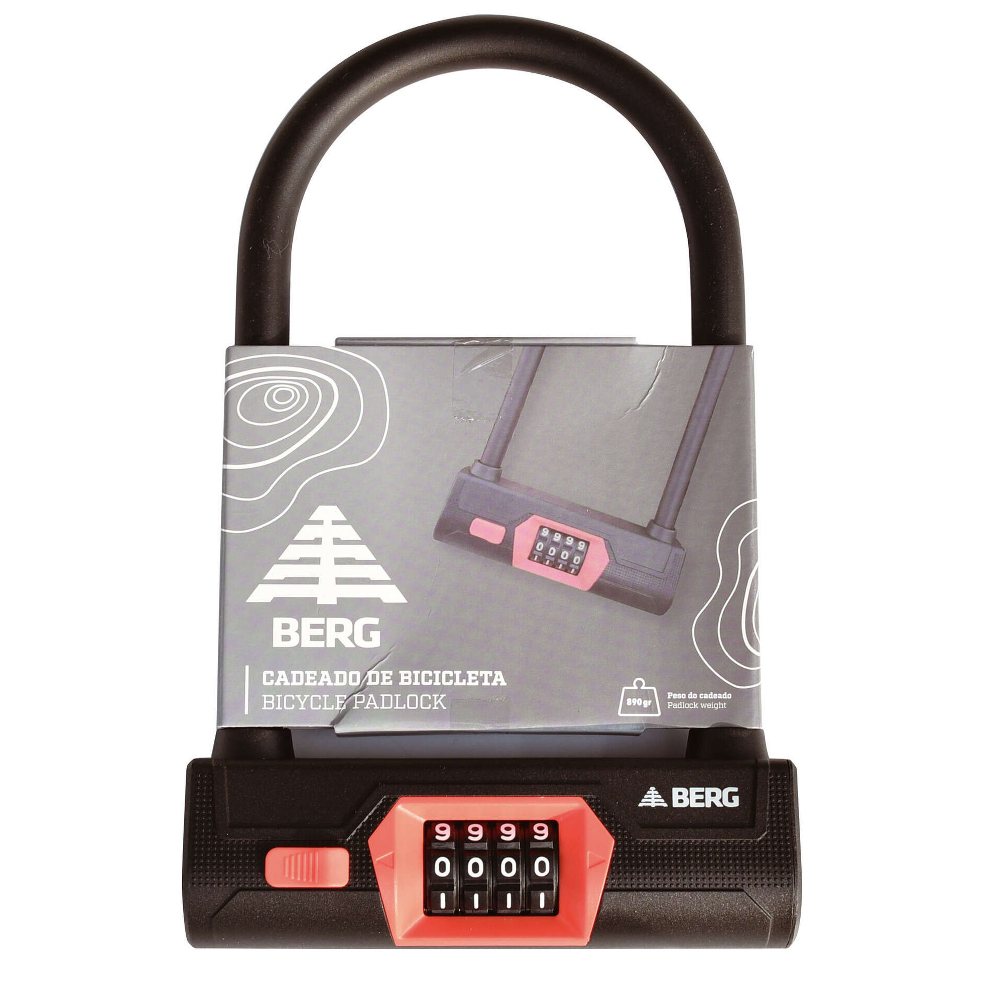 Cadeado de Bicicleta de 4 Dígitos