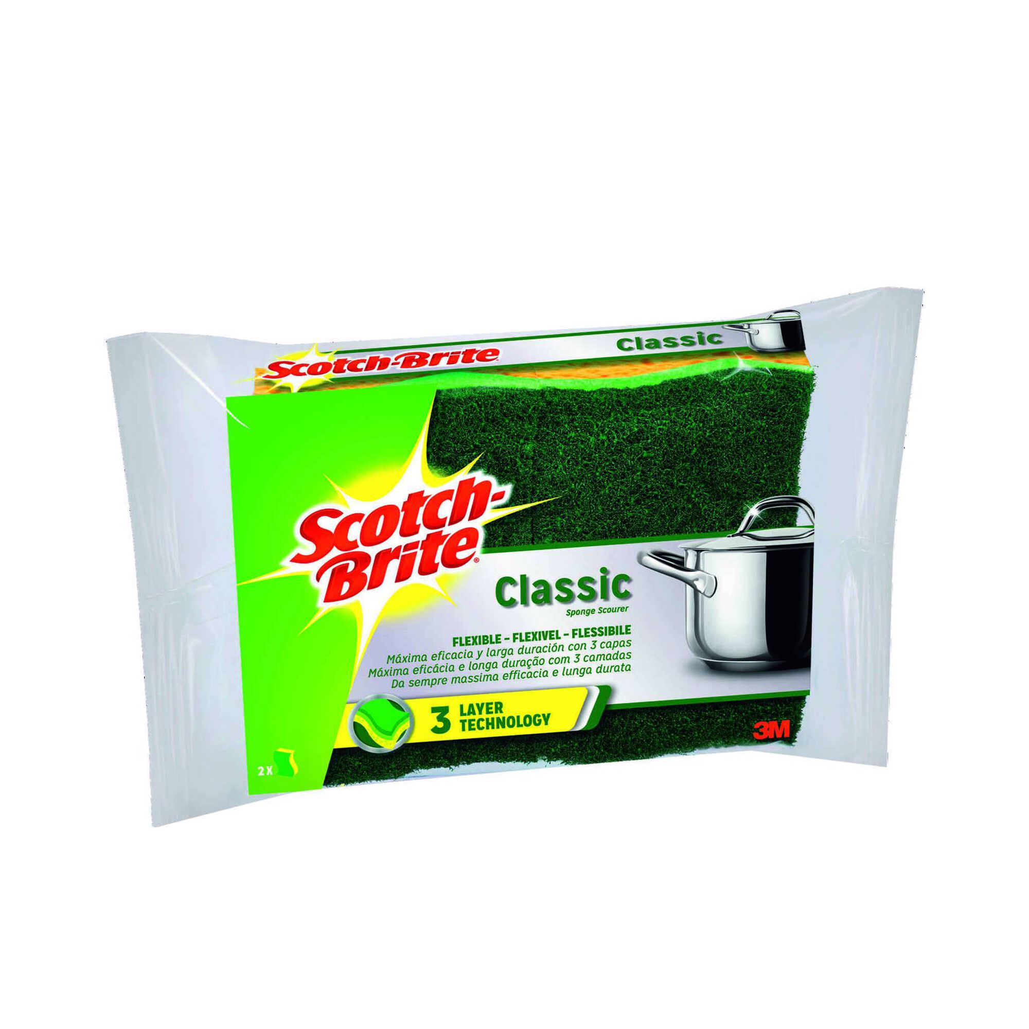 Esfregão Classic Verde com 3 Camadas Esfregão Classic Verde com 3 Camadas