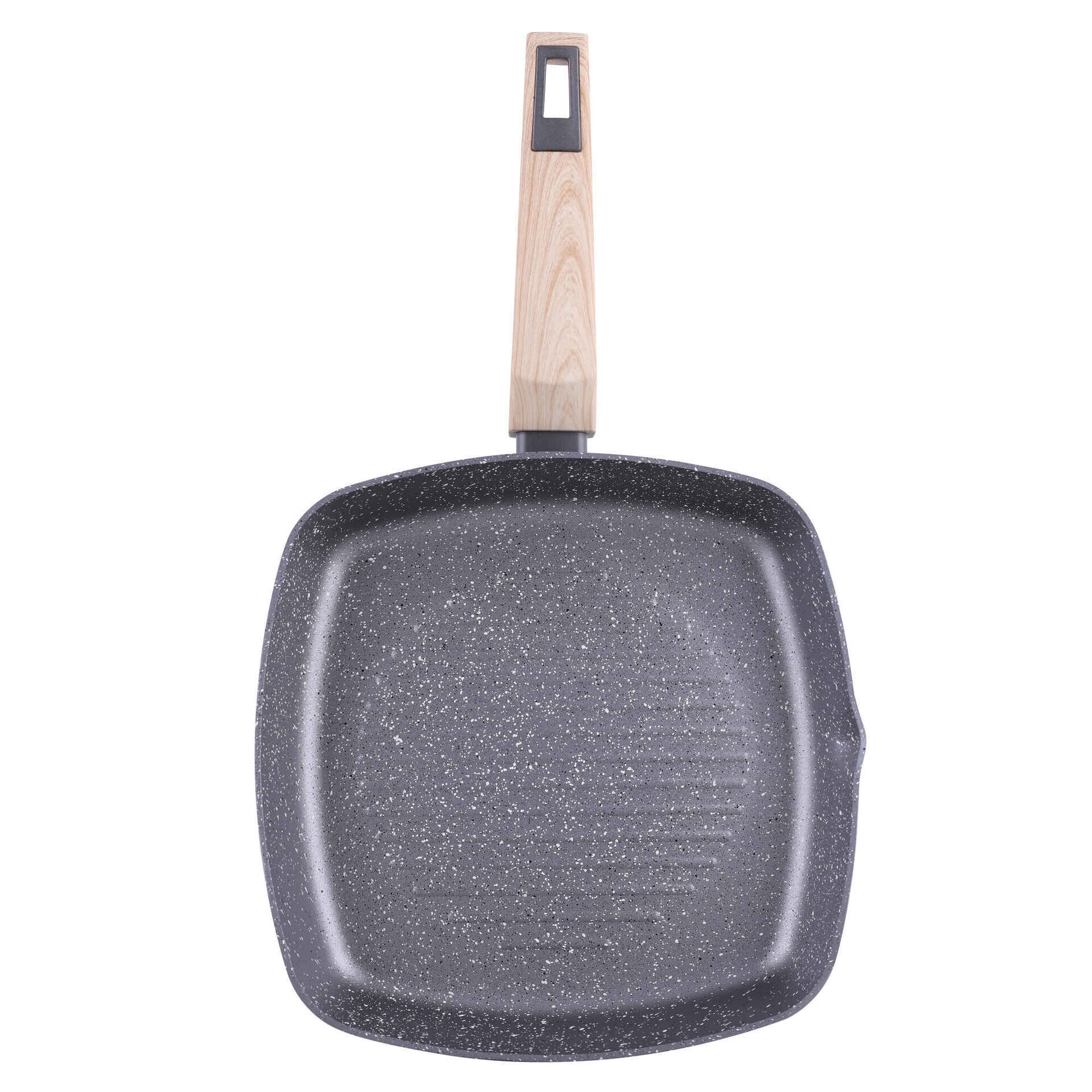 Grelhador Alumínio Antiaderente 26x26cm Wood Stone