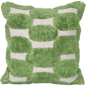 Almofada com Bordado Quadrada 45x45cm Verde