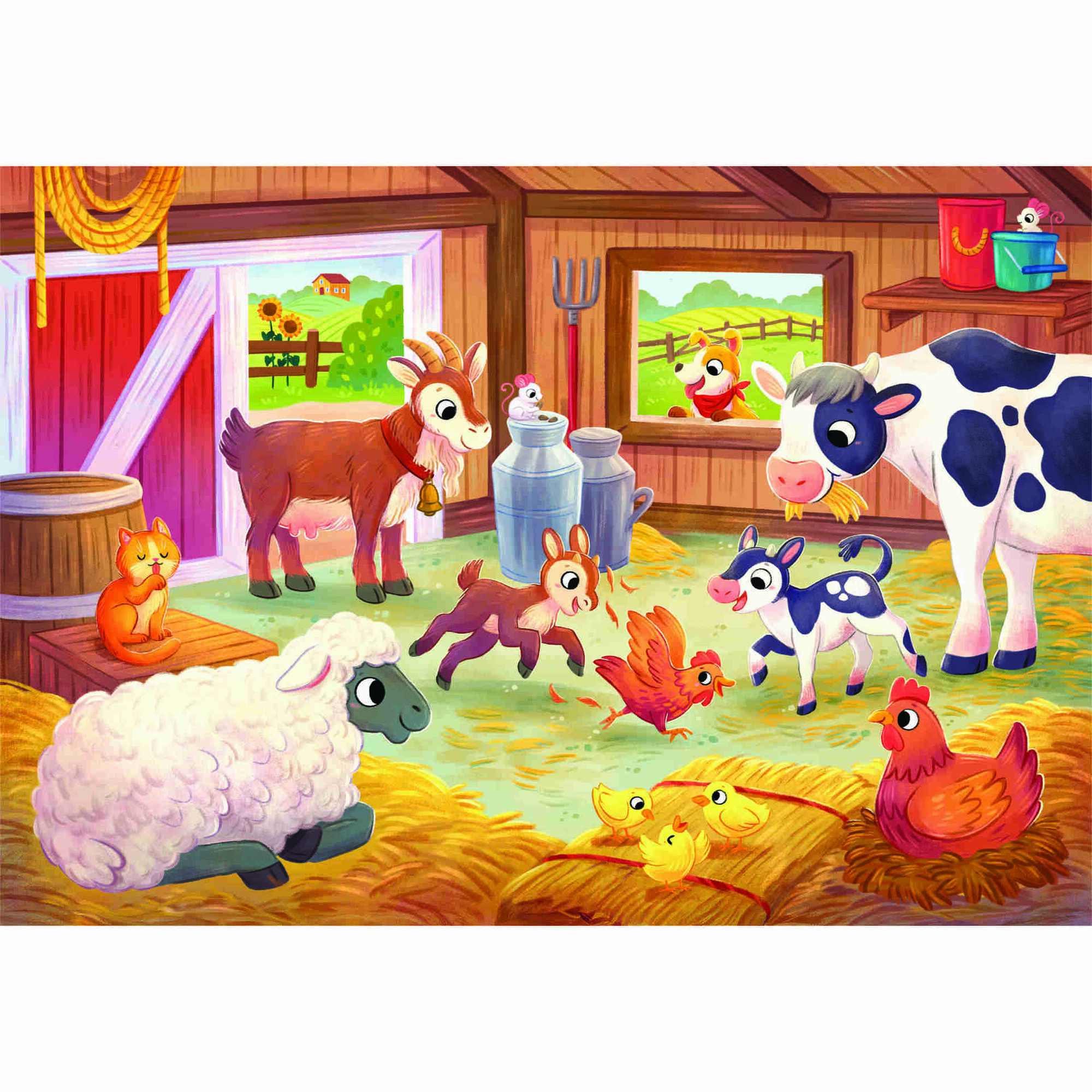 Puzzle The Farmyard Family 2X20 Peças